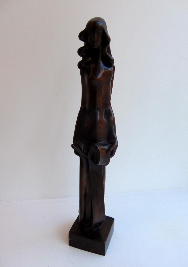 Joseph Csaky Figurative Sculpture - Clio – Muse of History [κλειώ]