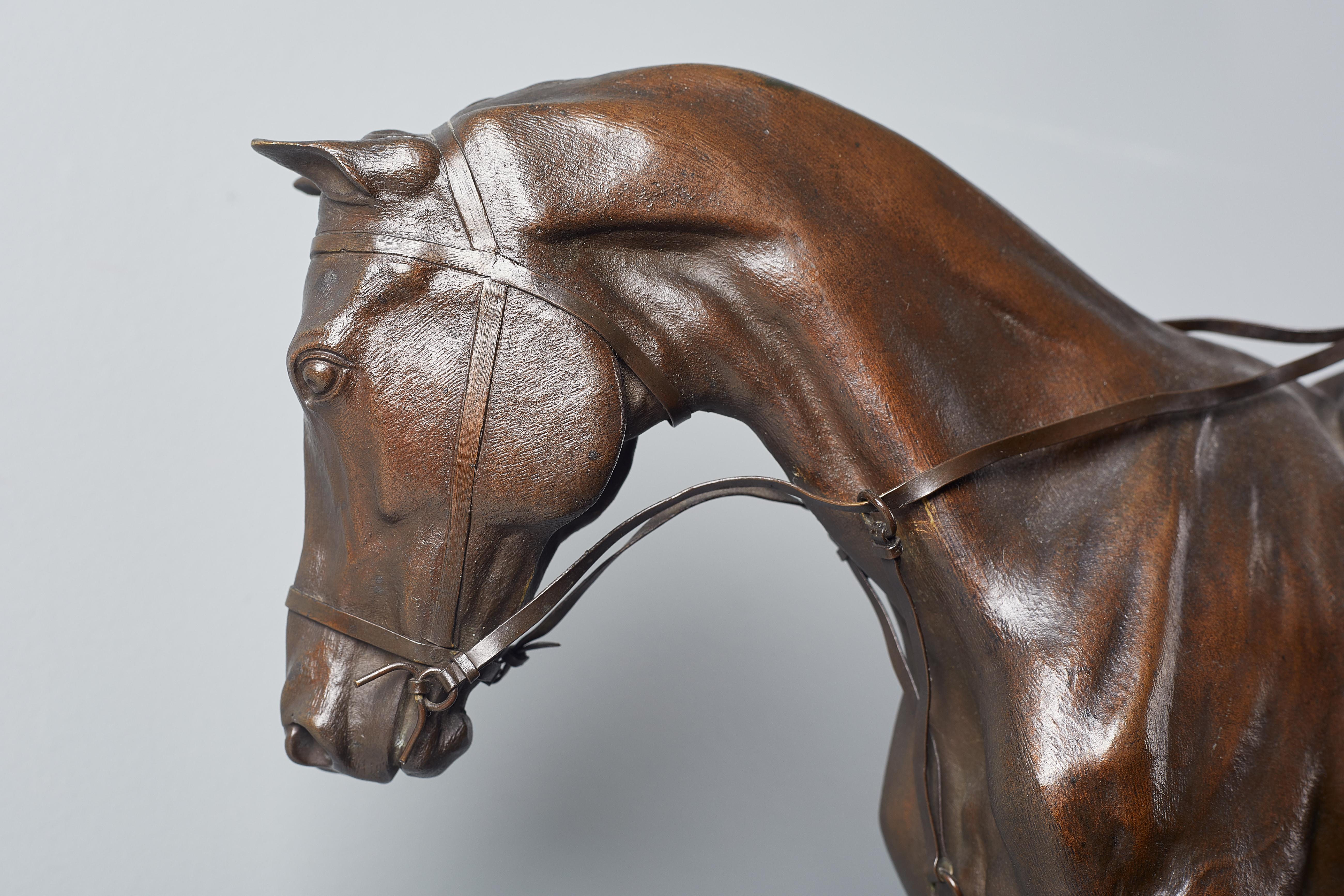 French Joseph Cuvelier Equestrian Bronze, circa 1860 For Sale