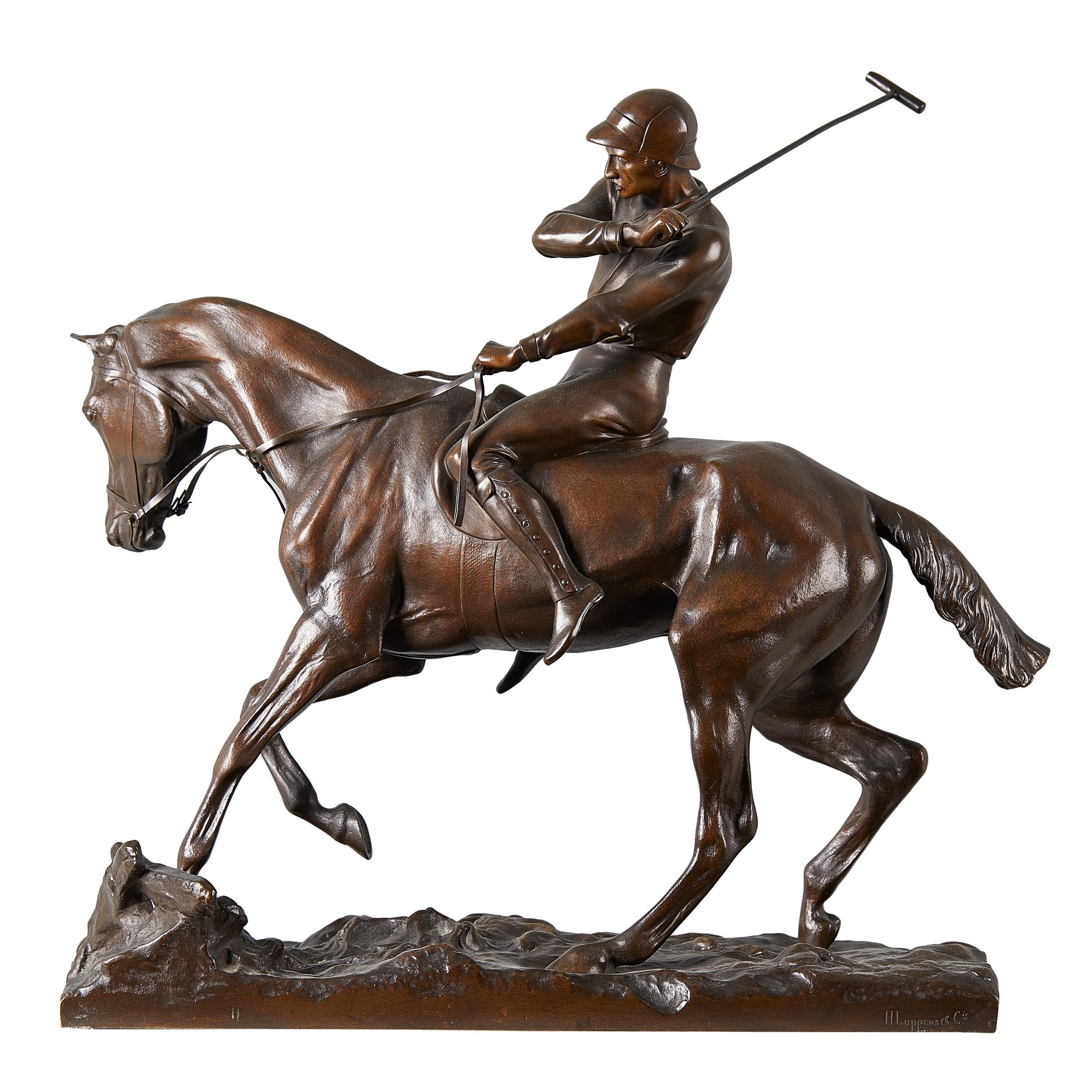 Joseph Cuvelier Equestrian Bronze, circa 1860