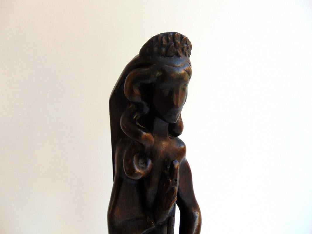 Euterpe – Muse of Lyric Poetry [Eὐτέρπη] - Sculpture by Joseph Czaky
