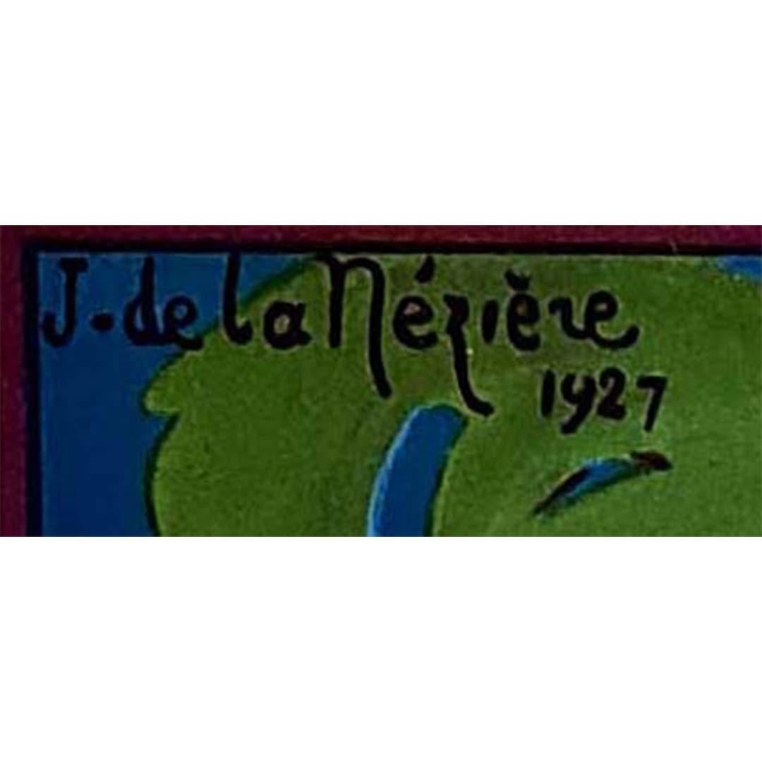 Originalplakat von Joseph Daviel de la Nézière für die Einberufung zur französischen Marine im Angebot 1