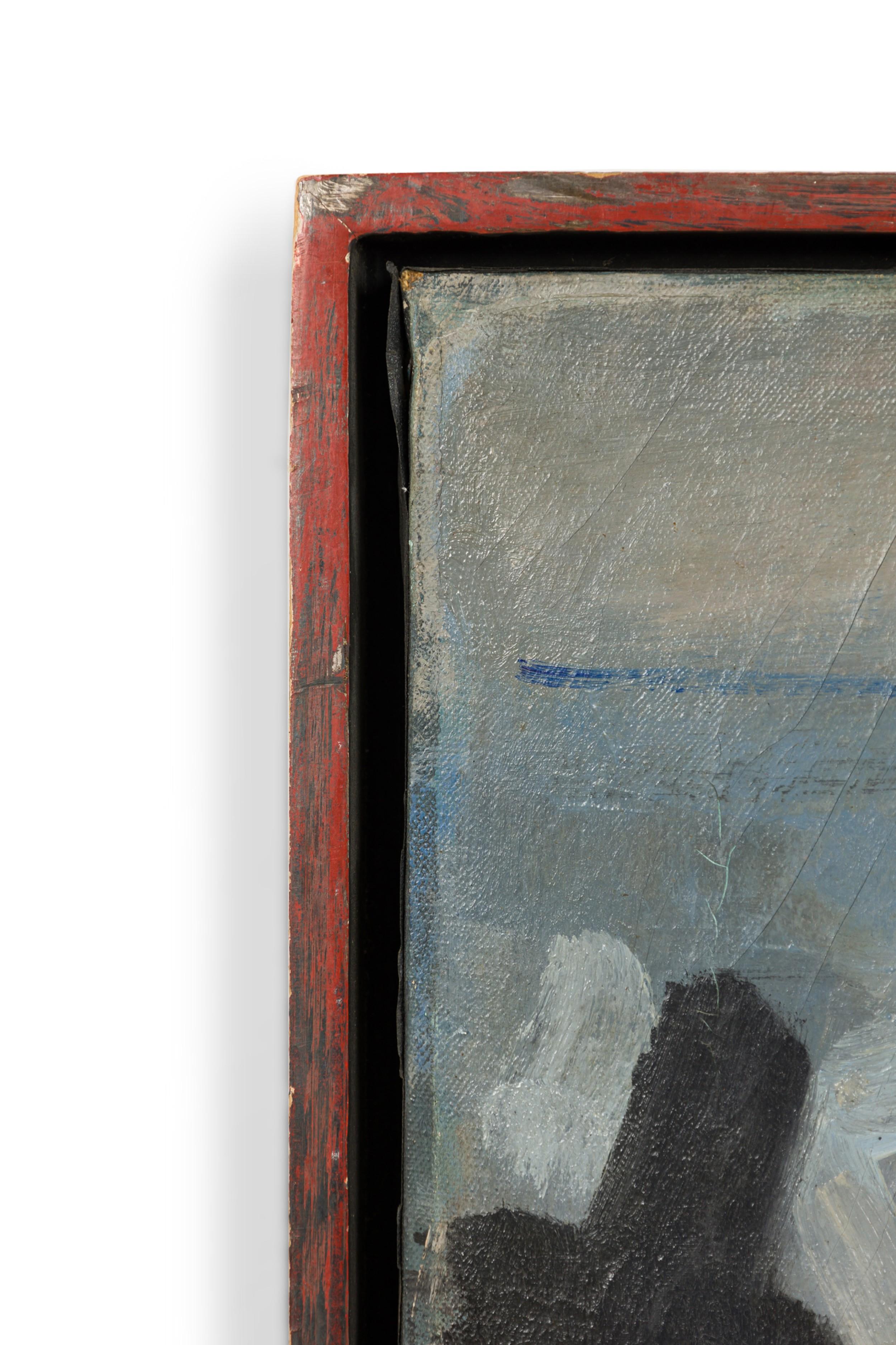 20ième siècle Joseph De Martini Peinture abstraite contemporaine américaine, intitulée 