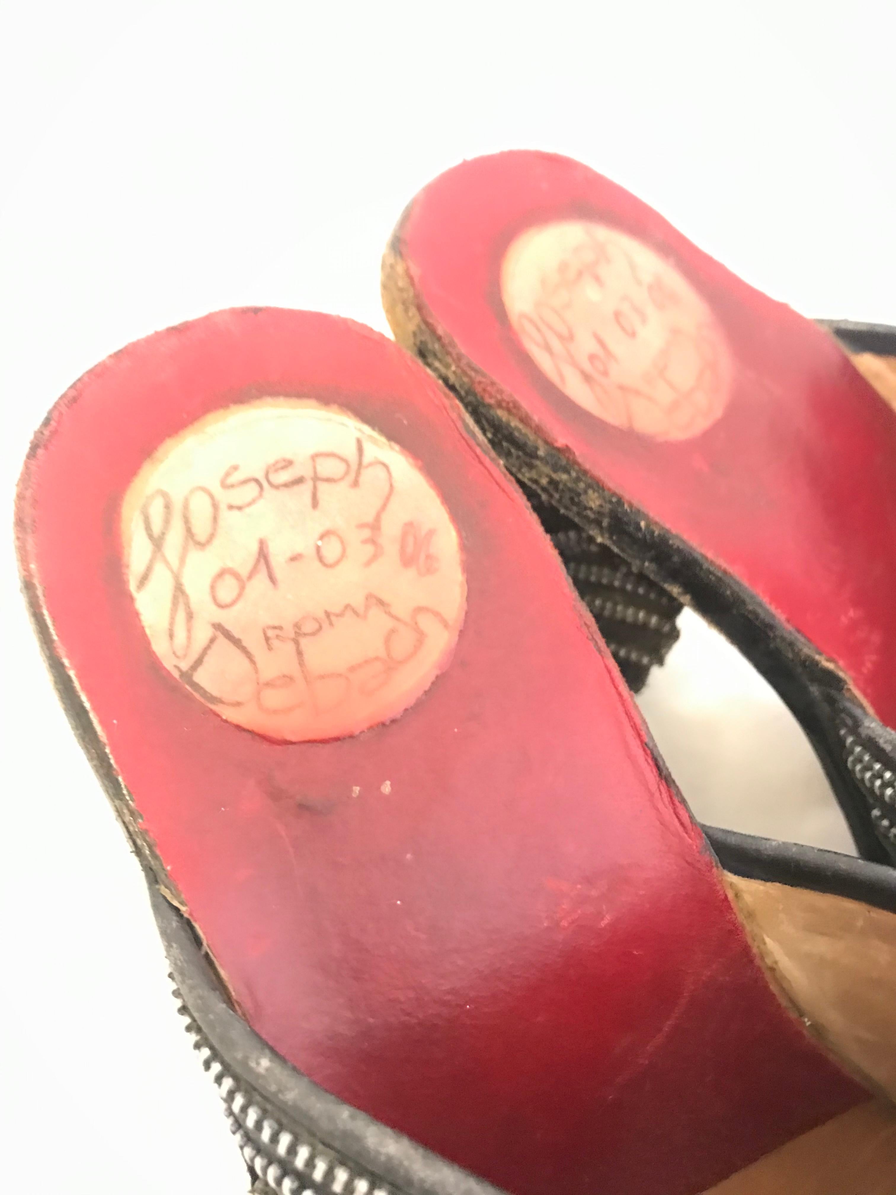 Women's Joseph Debach Handmade Zipper Mules For Sale