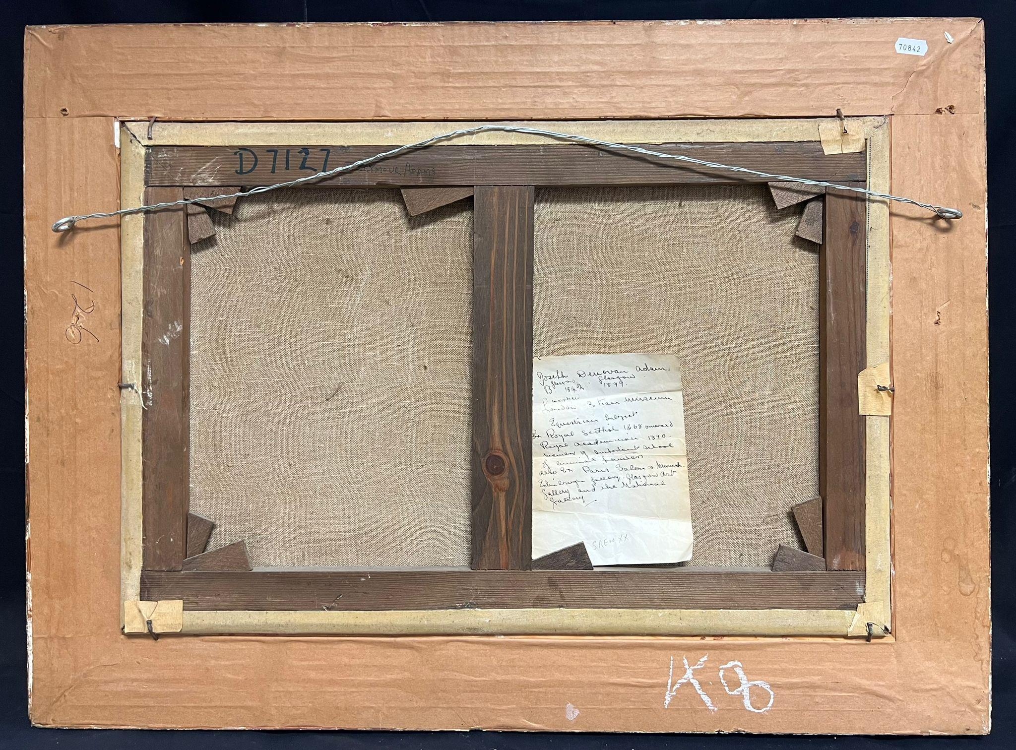 Siglo XIX Escena de caza inglesa con jinetes y sabuesos Pintura al óleo enmarcada 12