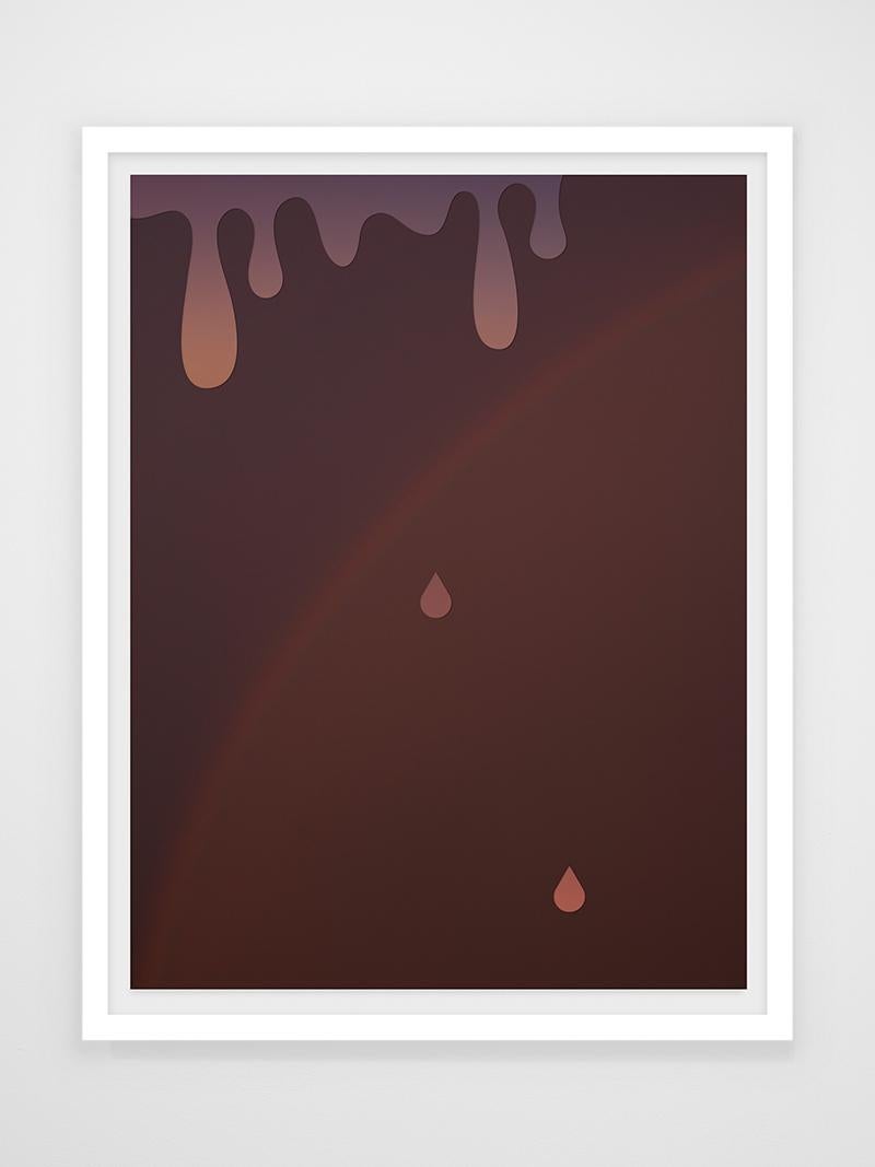 Joseph Desler Costa Print – Tropfen Regenbogen
