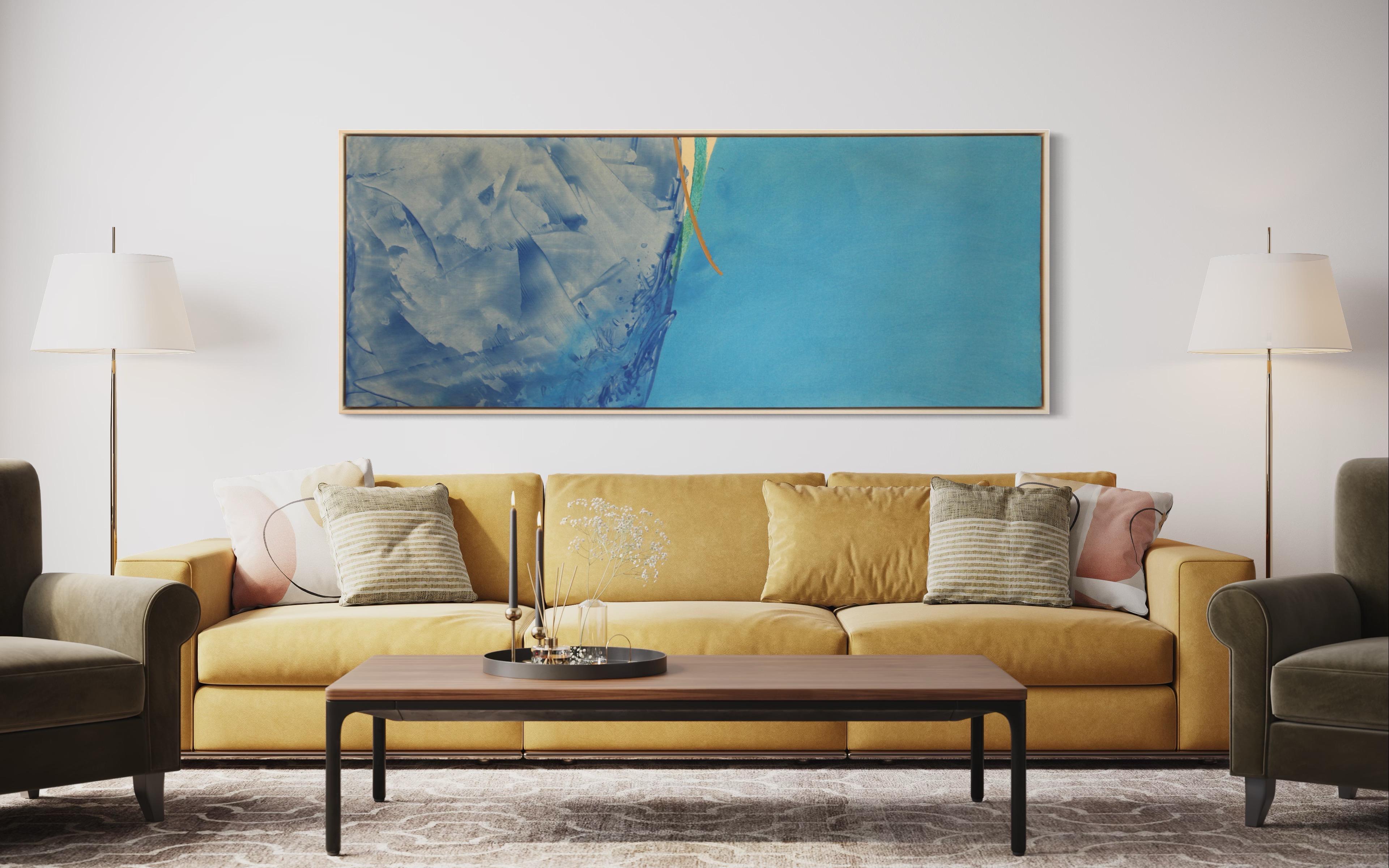 Medio danese - Abstract Painting Blu di Joseph Drapell