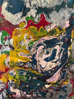 "Owl by Night" A Post-War Expressionistic Oil Painting by British Joseph Duncan