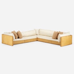 Joseph D'Urso Maßgefertigtes Sofa mit Untergestell