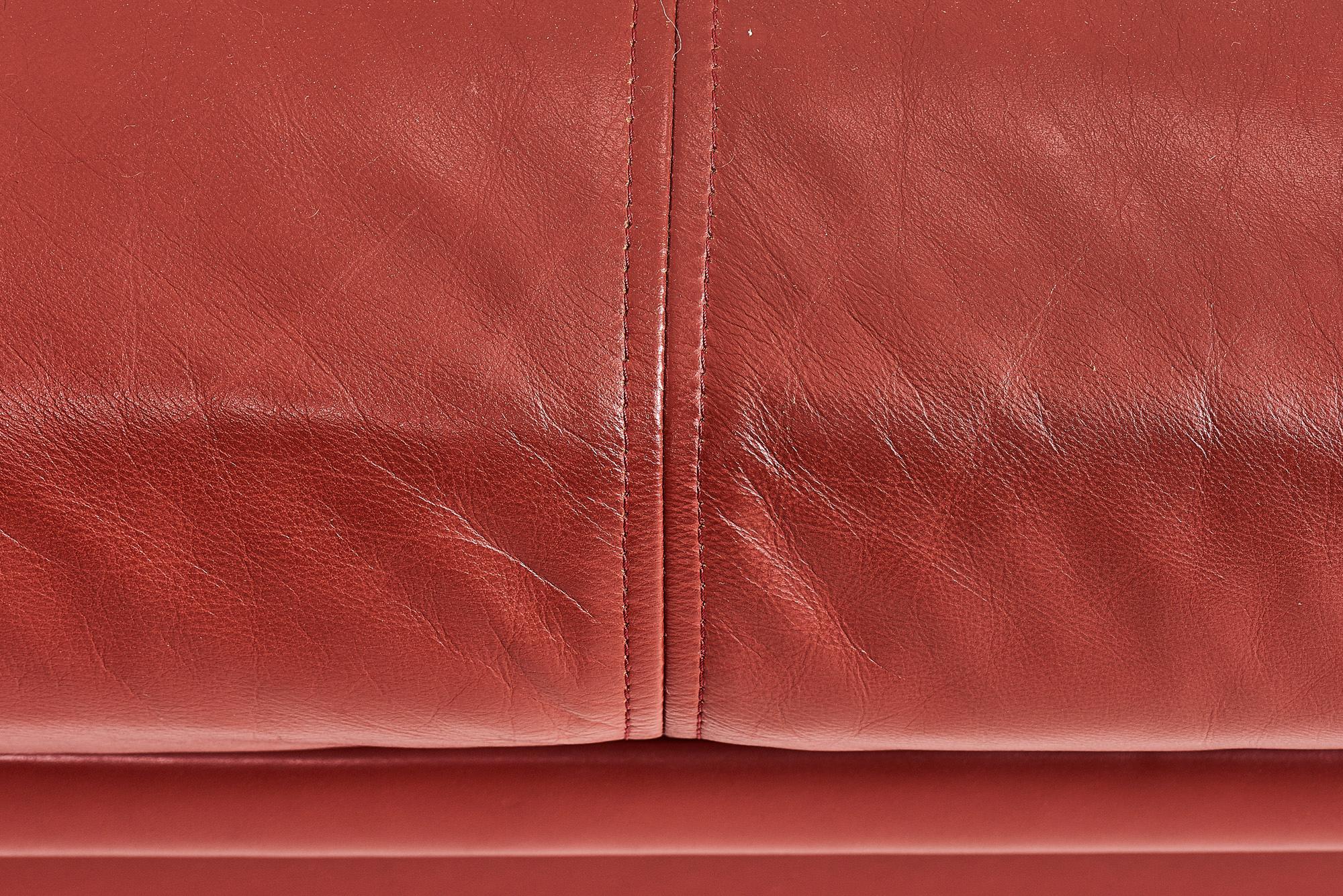 Joseph D'Urso Leather Sectional Sofa, Knoll, 1980 For Sale 2