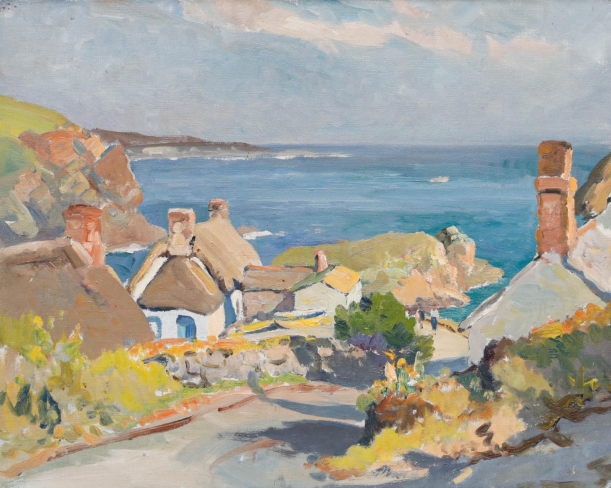 Joseph Edward Hennah (1897-1963) - Early 20th Century Oil, Cadgwith Bay For Sale 1