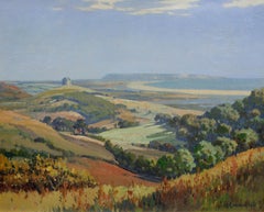 St Catherine’s Chapel Fleet Chesil Beach & Portland From Abbotsbury Hill Dorset