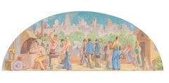 Estudio Mural Industrial, Edificio Veterans Memorial, Santa Barbara WPA Americana