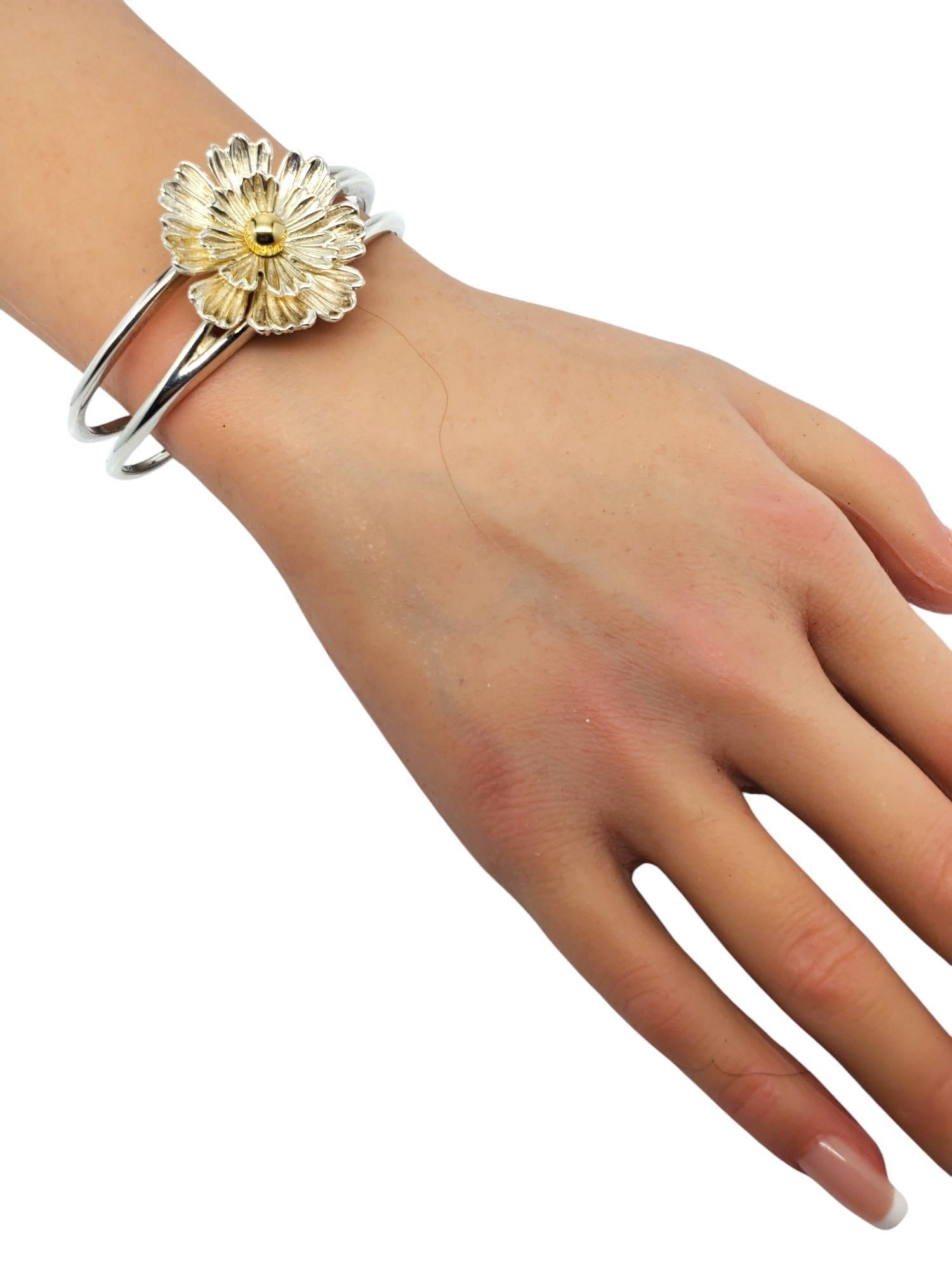 Joseph Esposito Bracciale a fiore in argento Sterling #19943 in vendita 2