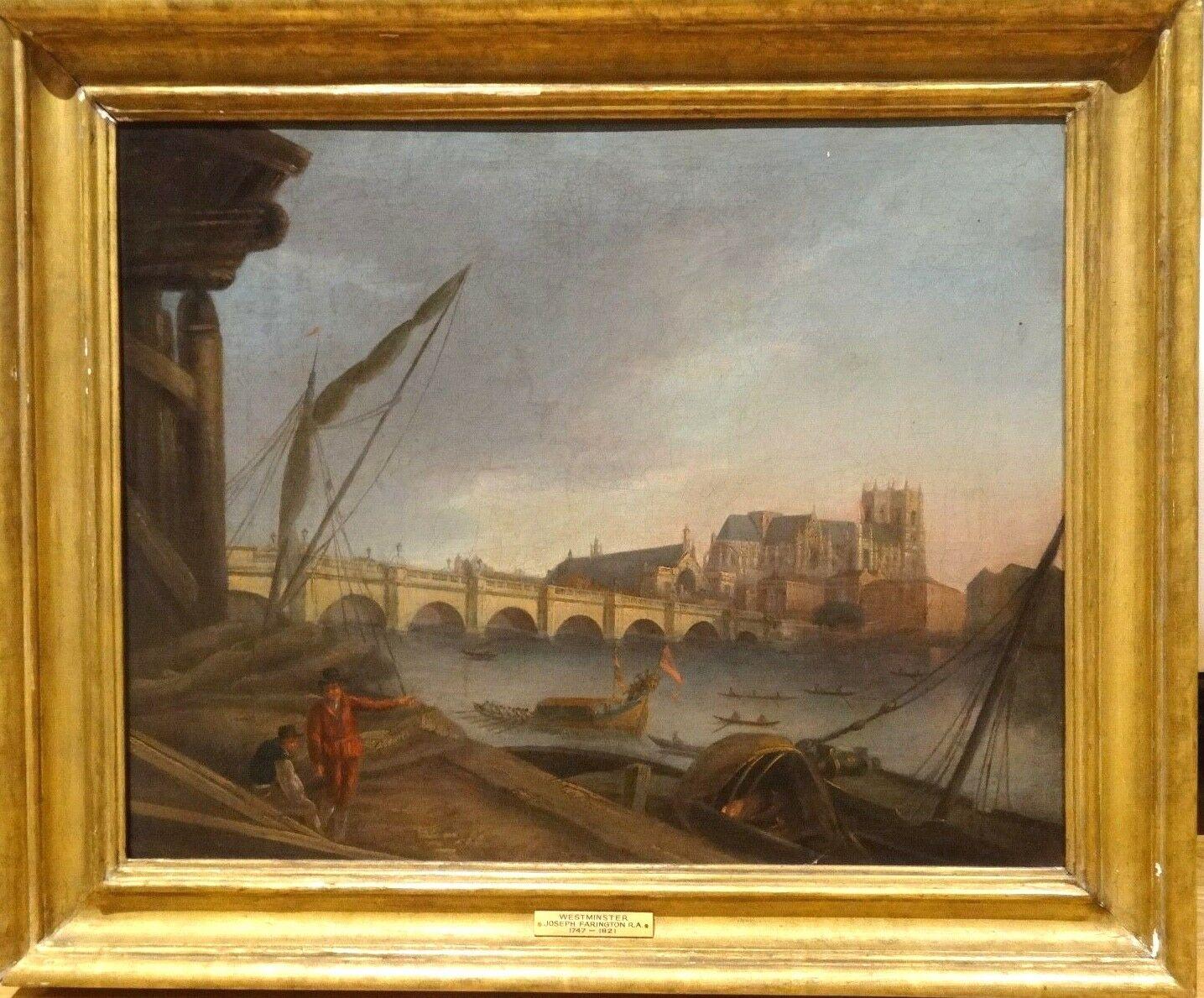 Joseph FARINGTON Landscape Painting – Westminster aus dem Süden, 18. Jahrhundert