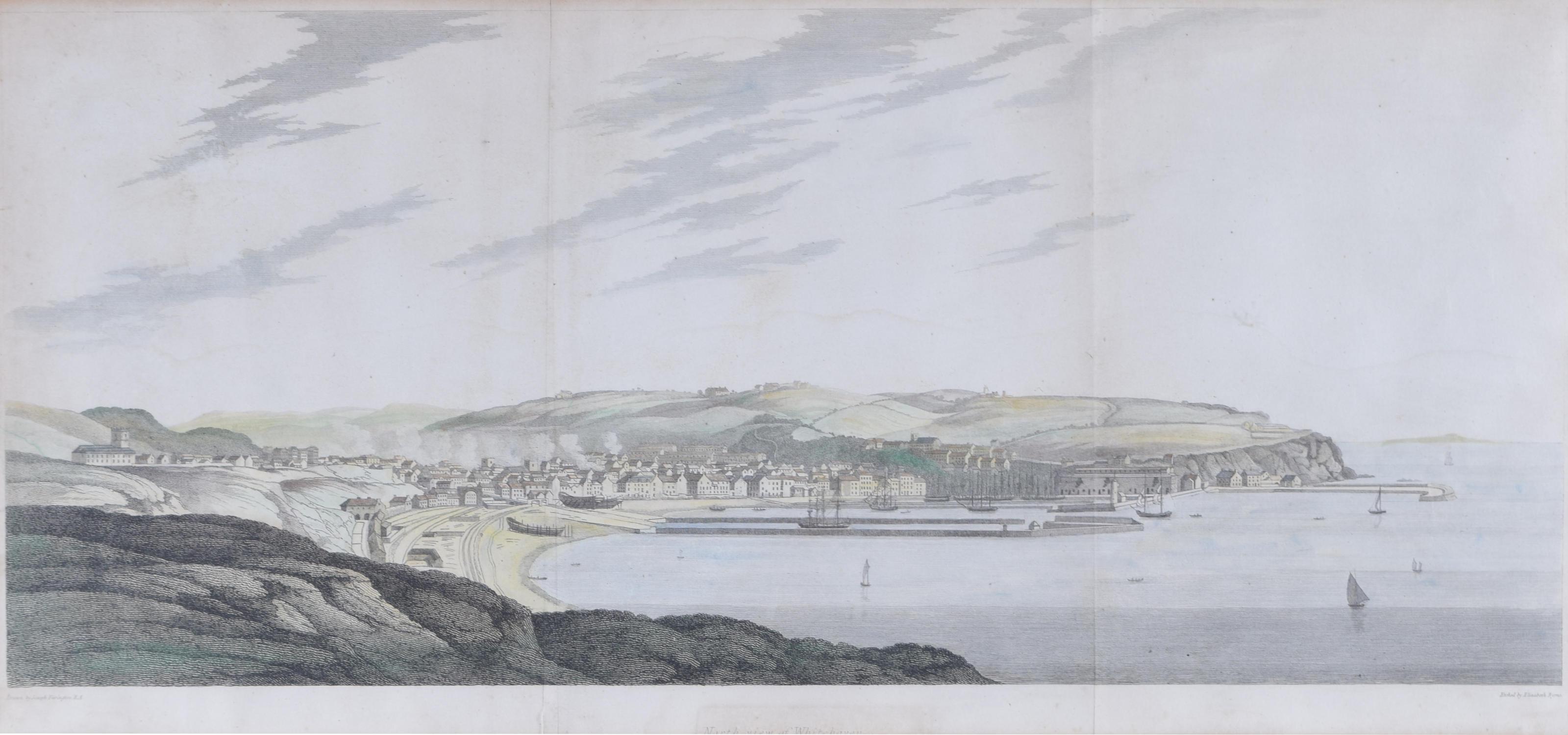 Whitehaven, Cumbria engraving by Elizabeth Byrne after Joseph Farington RA
