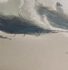 The Birth of Venus - Original lithograph and watercolor