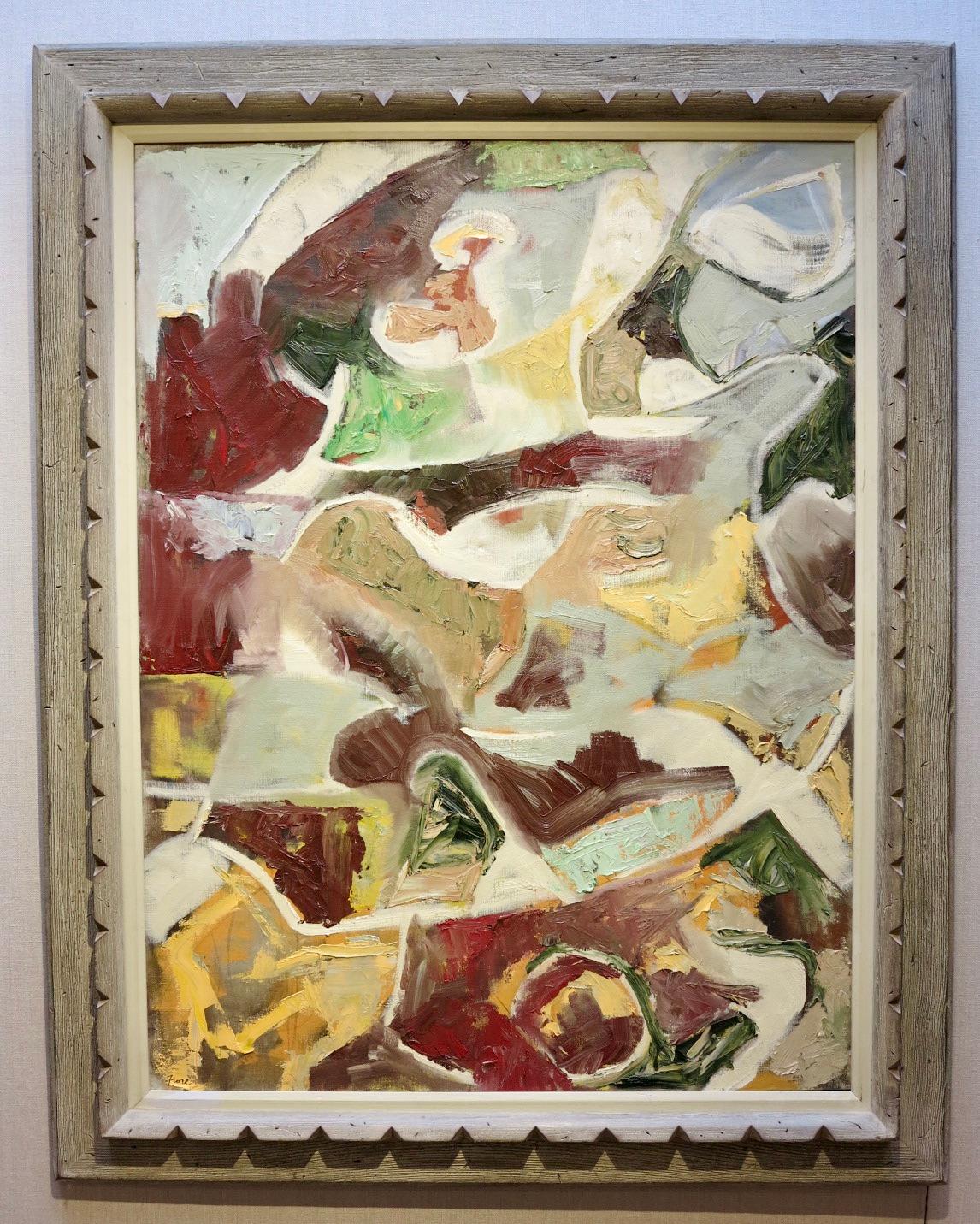 Untitled (abstract expressionist mid-century modern painting) - Painting by Joseph Fiore
