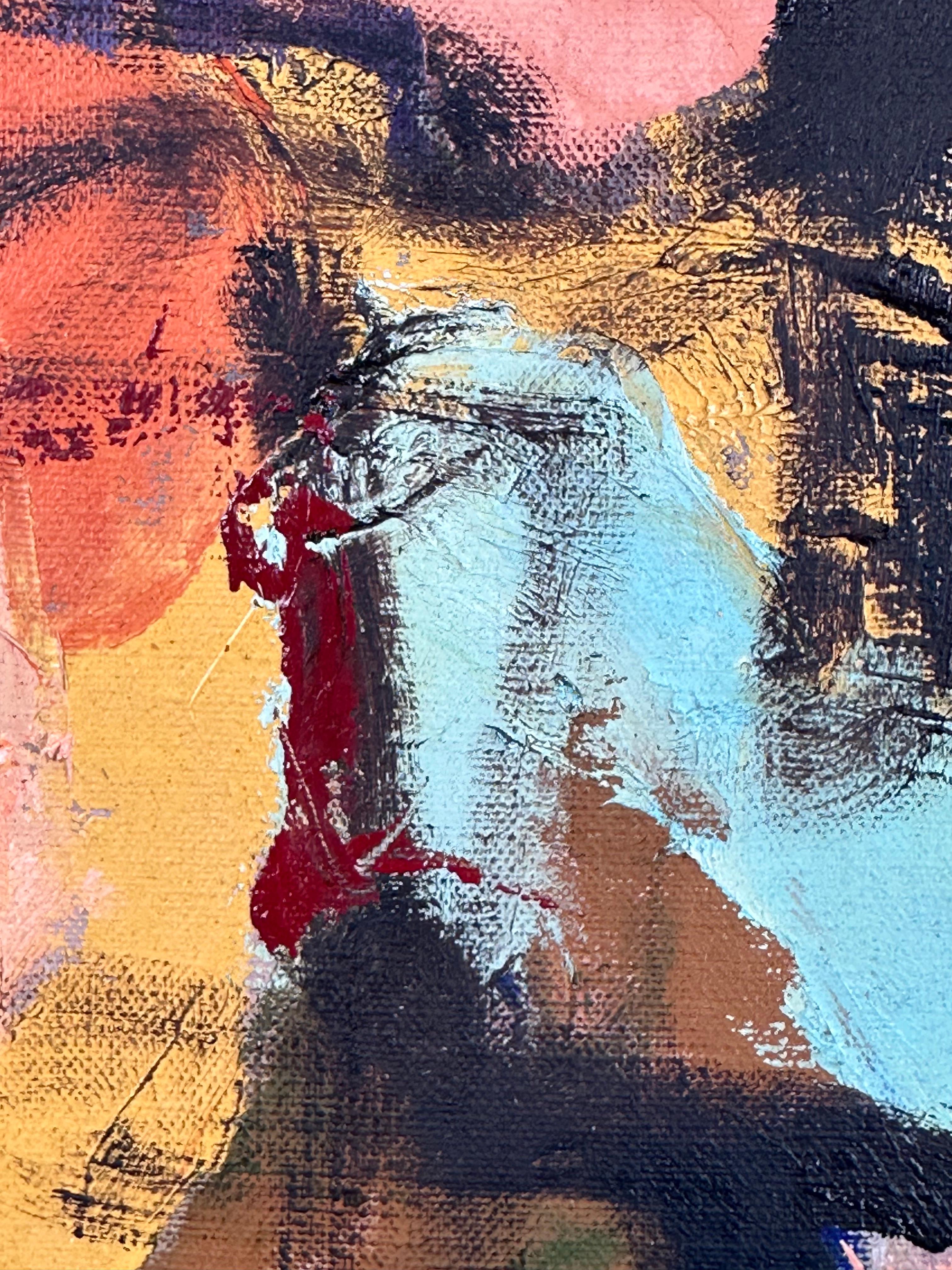 Joseph Fiore (1928-2005) Untitled, ca. 1955. Oil on canvas, 18 x 24 inches. 

Measuring 24 x 30 inches in custom modernist frame. Signed lower left. Excellent condition.

Joseph Albert Fiore ascended the ranks of Black Mountain College, first as a