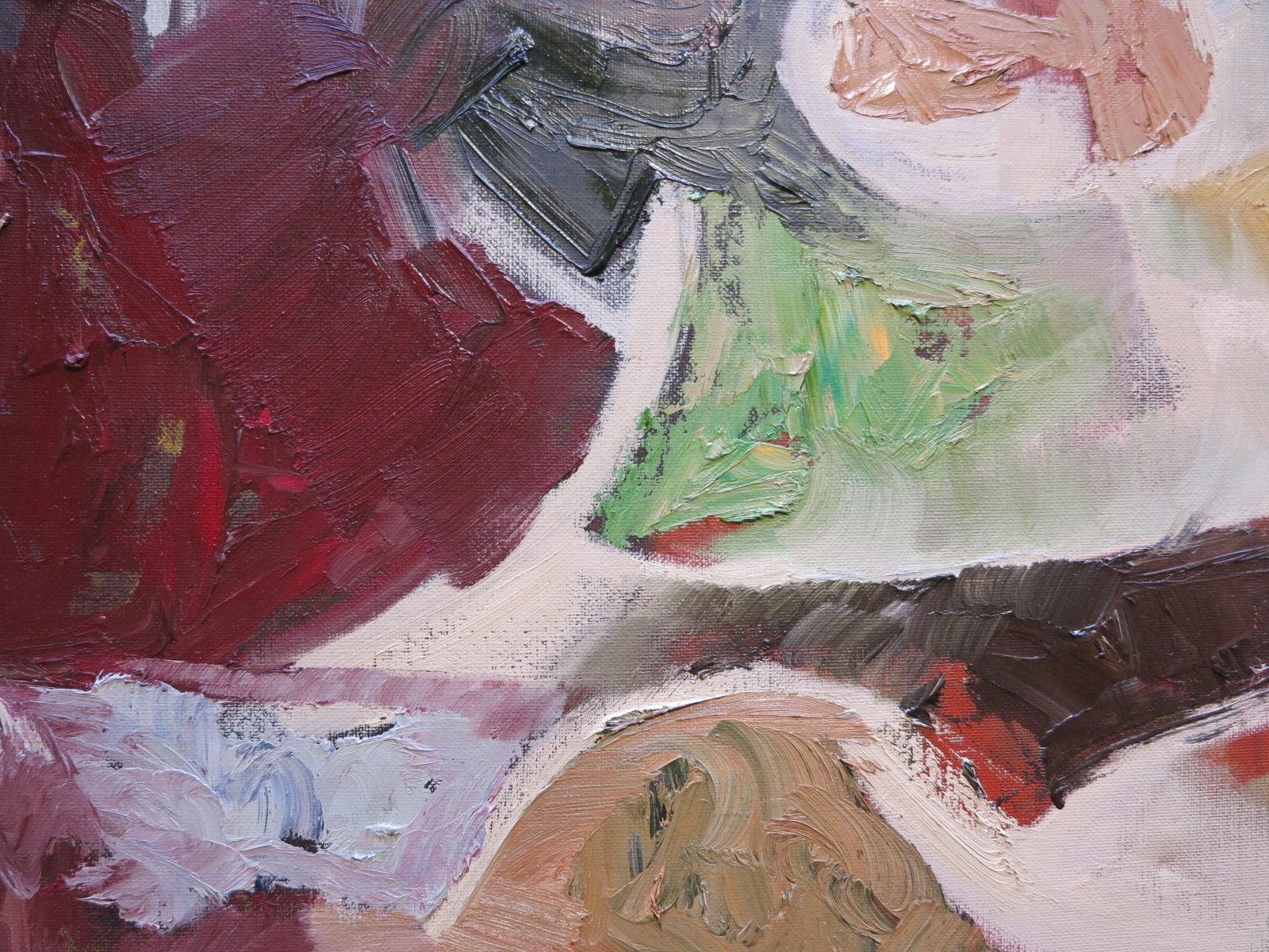 Untitled (abstract expressionist mid-century modern painting) - Abstract Expressionist Painting by Joseph Fiore