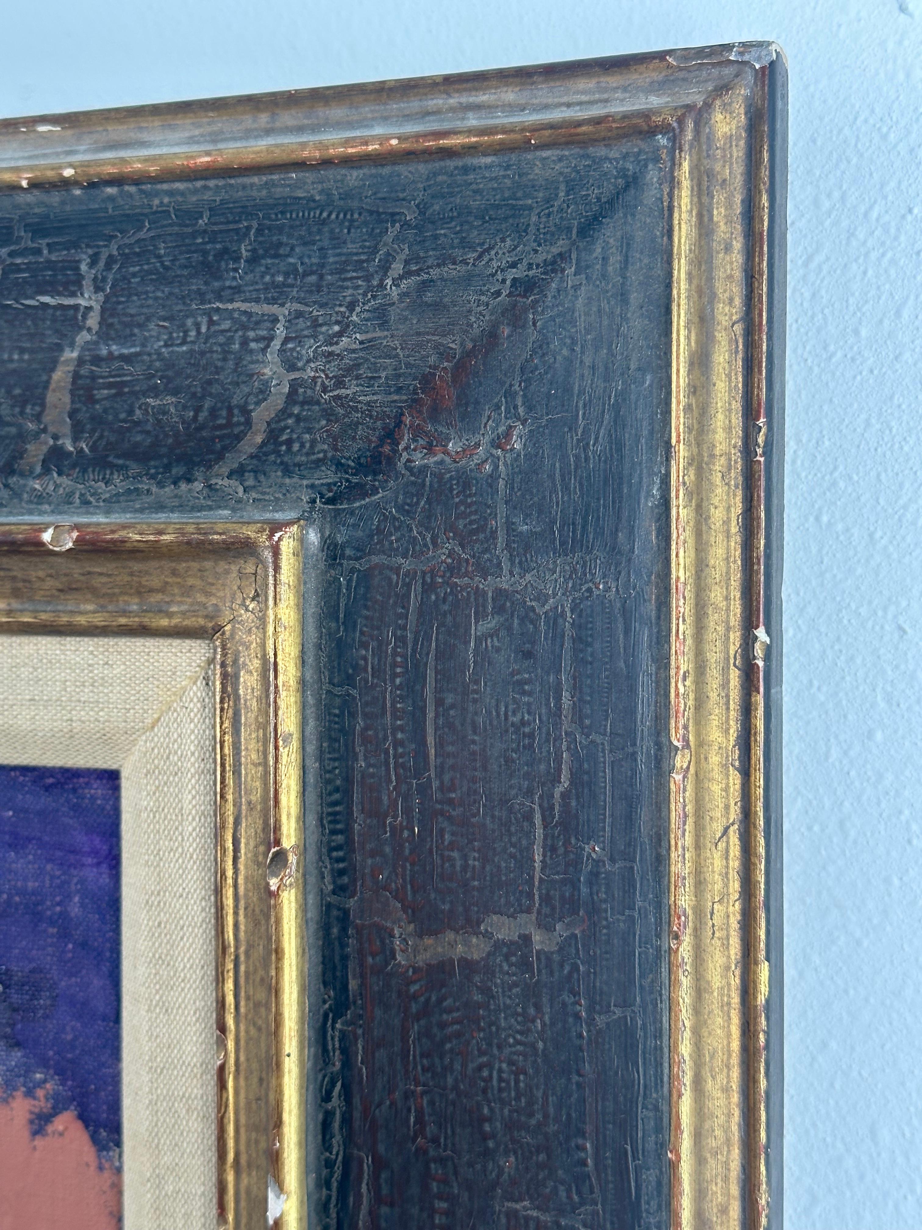 Untitled (abstract expressionist mid-century modern painting) For Sale 1