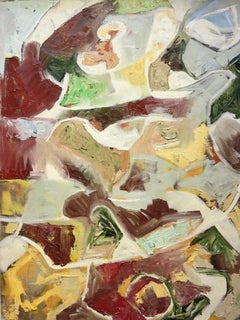 Untitled (abstract expressionist mid-century modern painting)