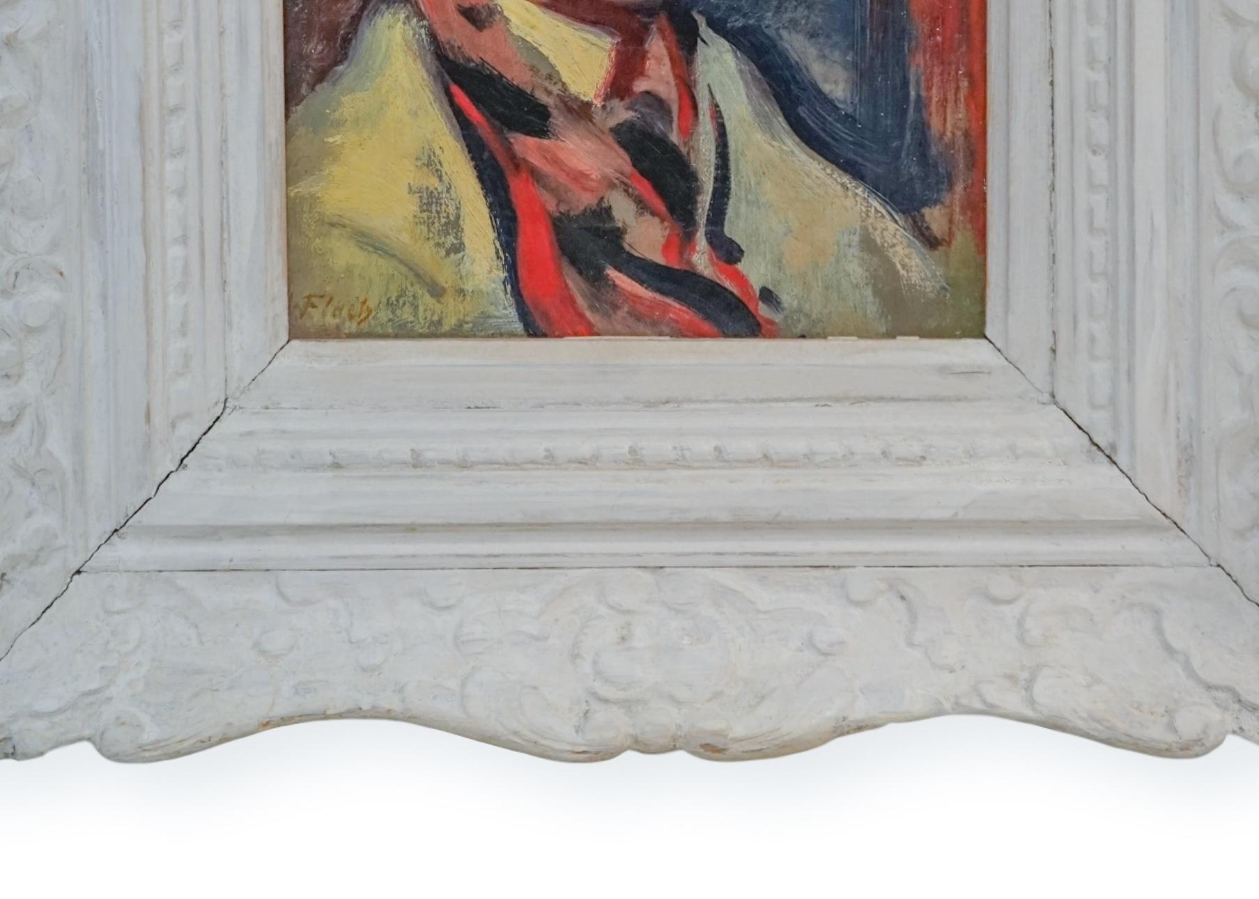 Expressionist High Society Portrait of a Lady  ACA GALLERY - Painting by Joseph Floch