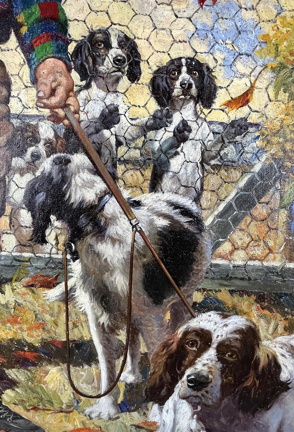 Hunter and His Dogs For Sale 1