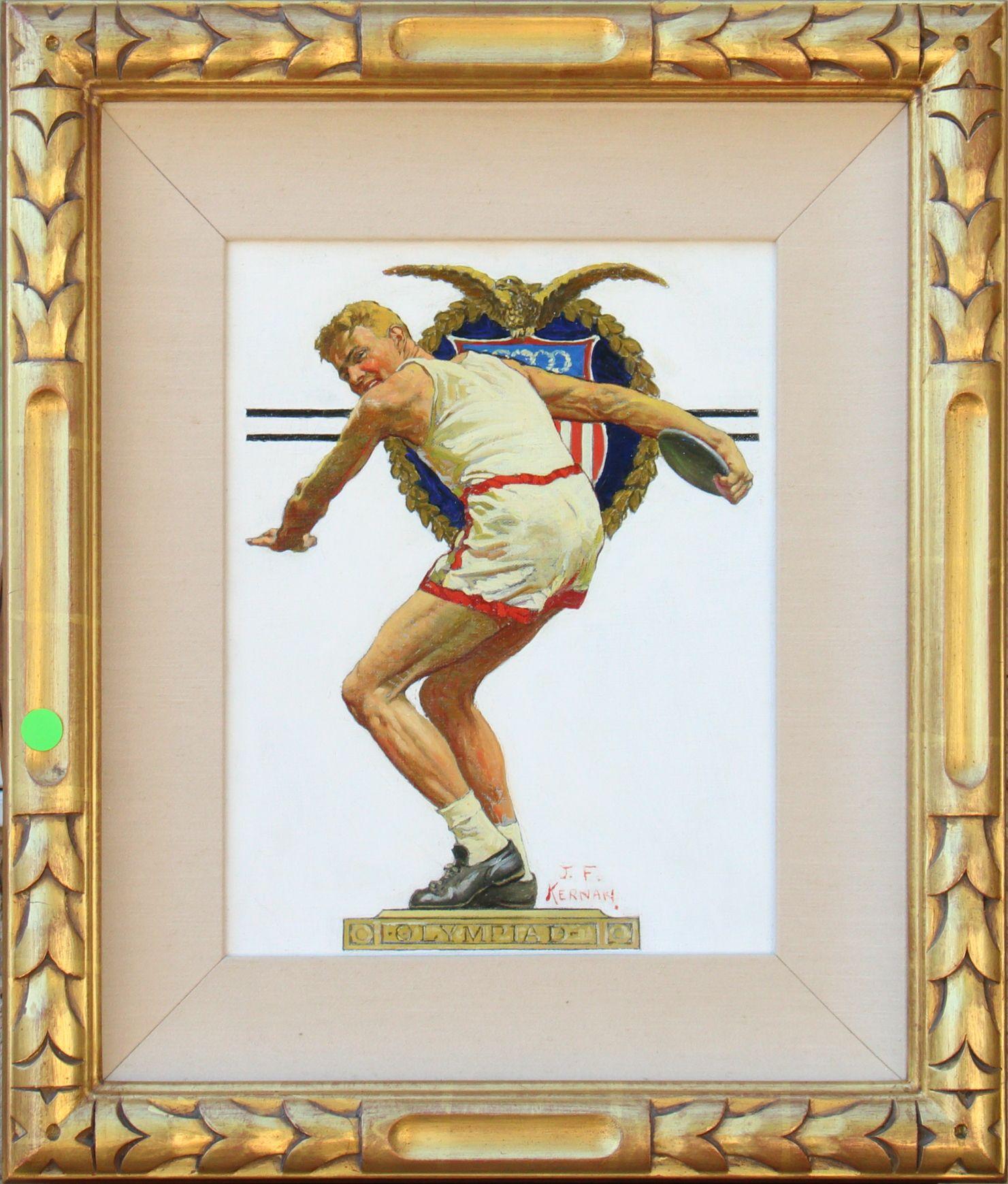 Lanzador de disco olímpico - Painting de Joseph Francis Kernan