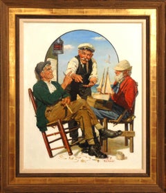 Three Old Salts, portada del Saturday Evening Post, 1 de octubre de 1932