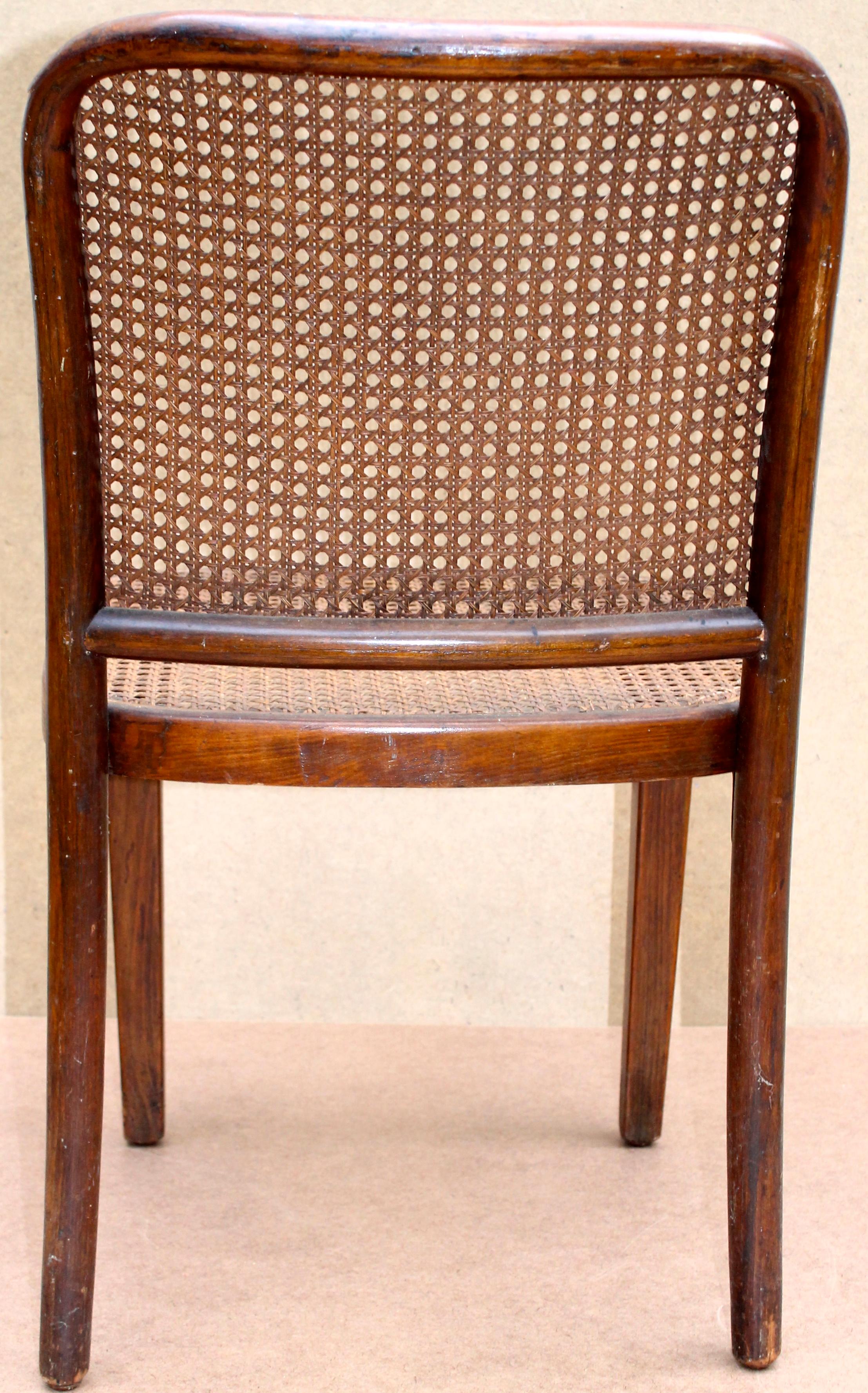 Caning Joseph Frank Classic 'Prague' Bentwood Chair For Sale