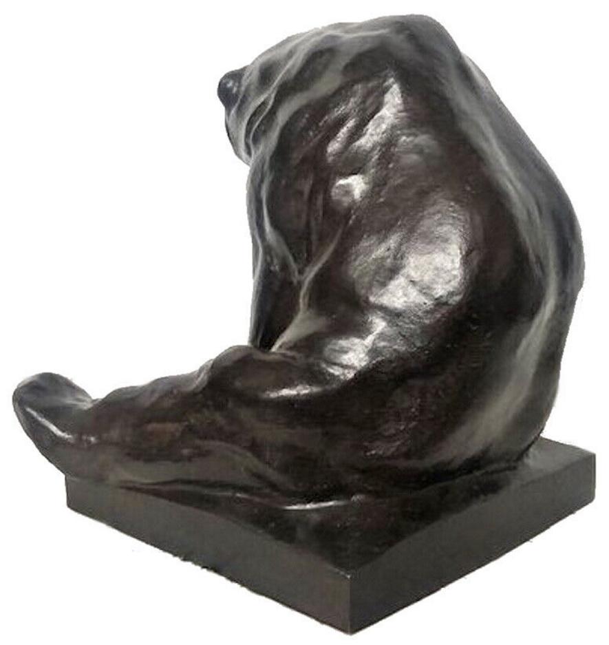 Cast Joseph Franz Pallenberg, Bear, German Art Deco Bronze Sculpture, ca. 1920s For Sale