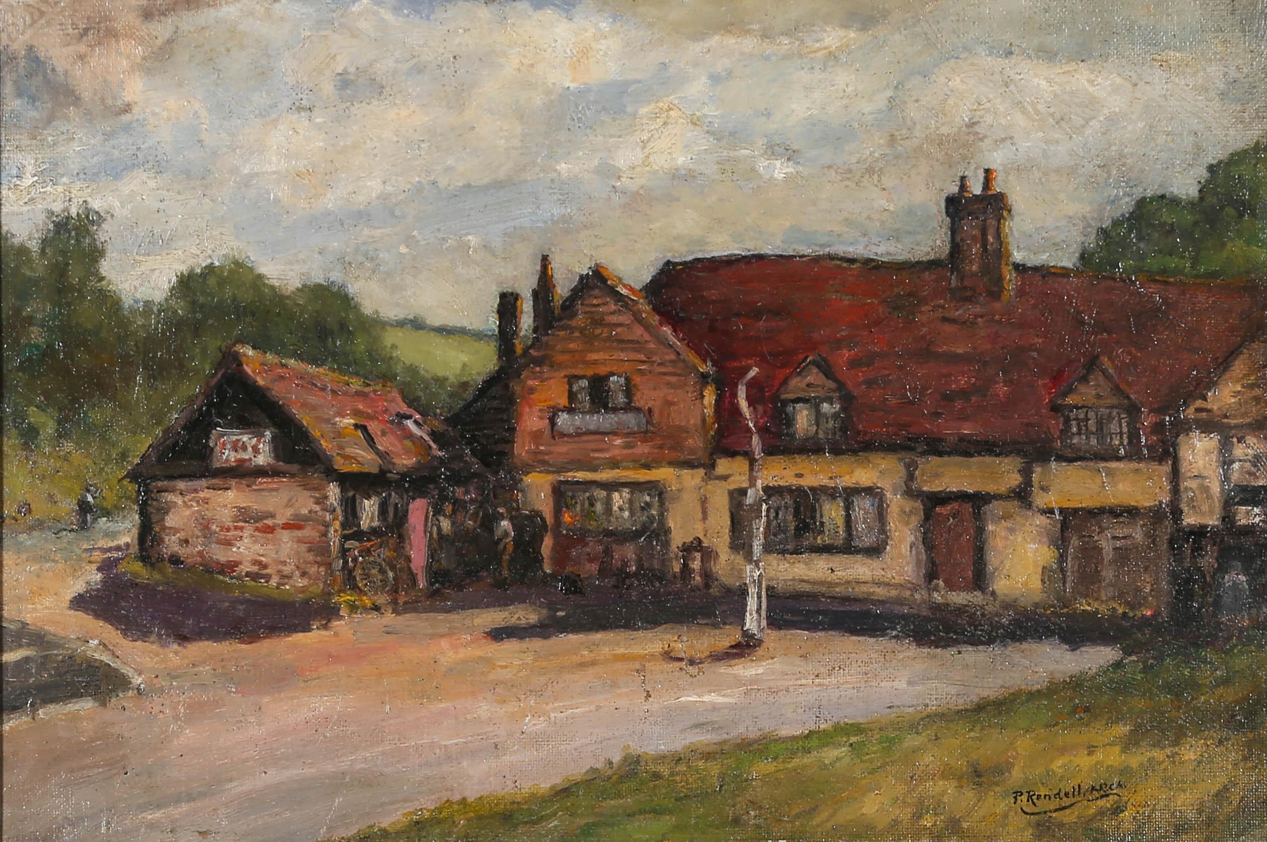 Joseph Frederick Percy Rendell (1872-1955) - Mid 20th Century Oil, A Coach House For Sale 1