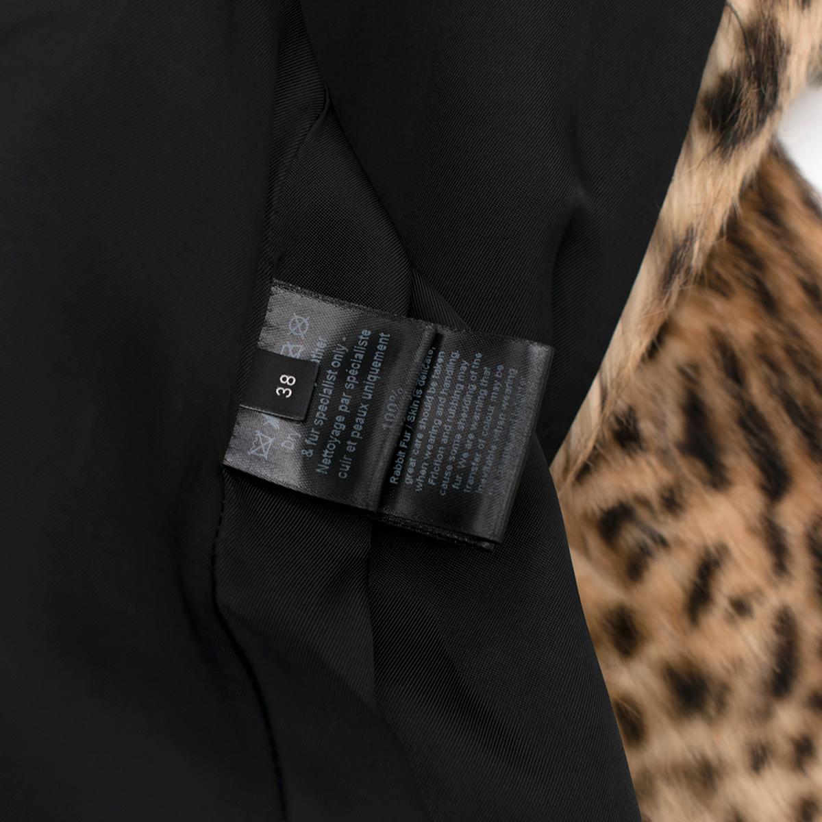Joseph Fur Leopard-print Coat FR 38 3