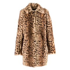 Joseph Fur Leopard-print Coat FR 38