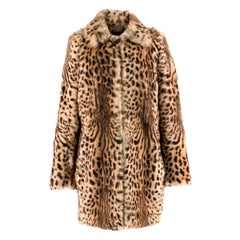 Joseph Fur Leopard-print Coat FR 38