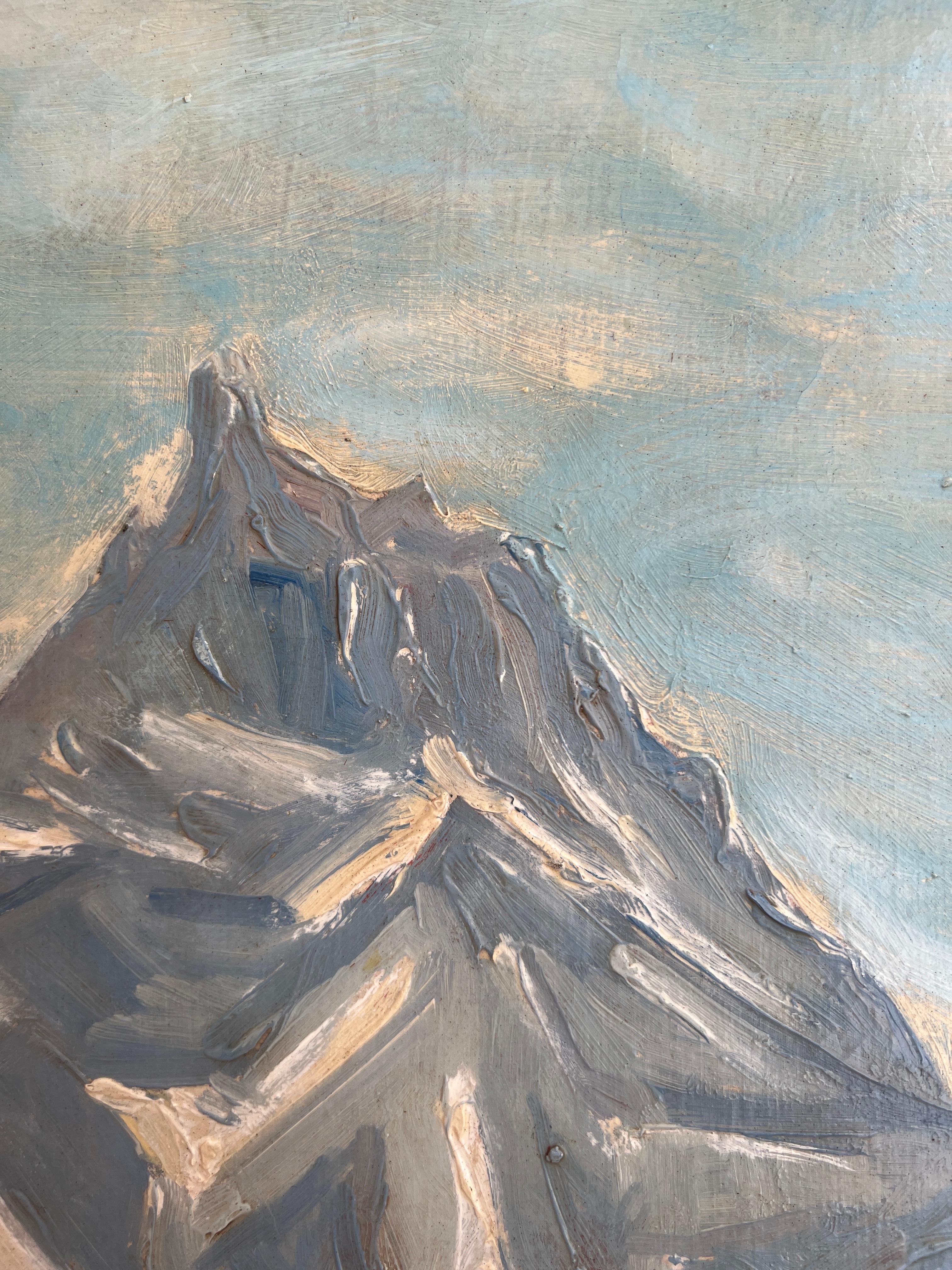 Verschneiter Berg, Schweiz im Angebot 3