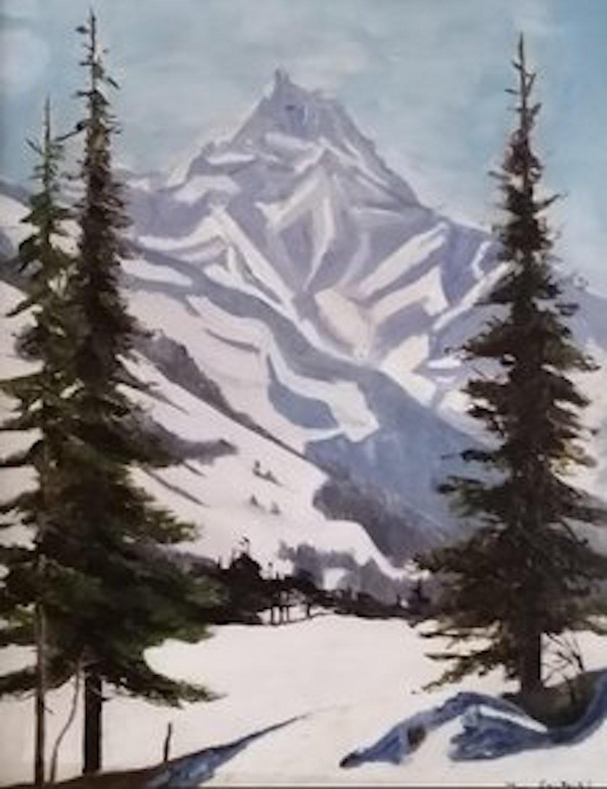Joseph Gautschi Landscape Painting - Winter landscape