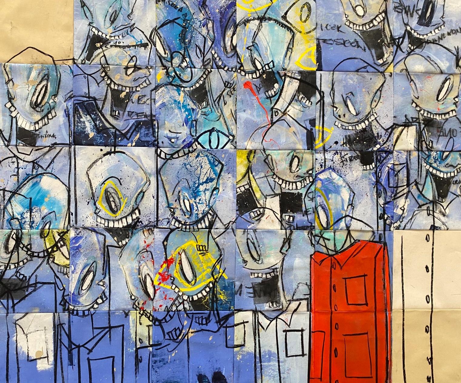 On A Break - Mixed Media Art by Joseph Gilgun