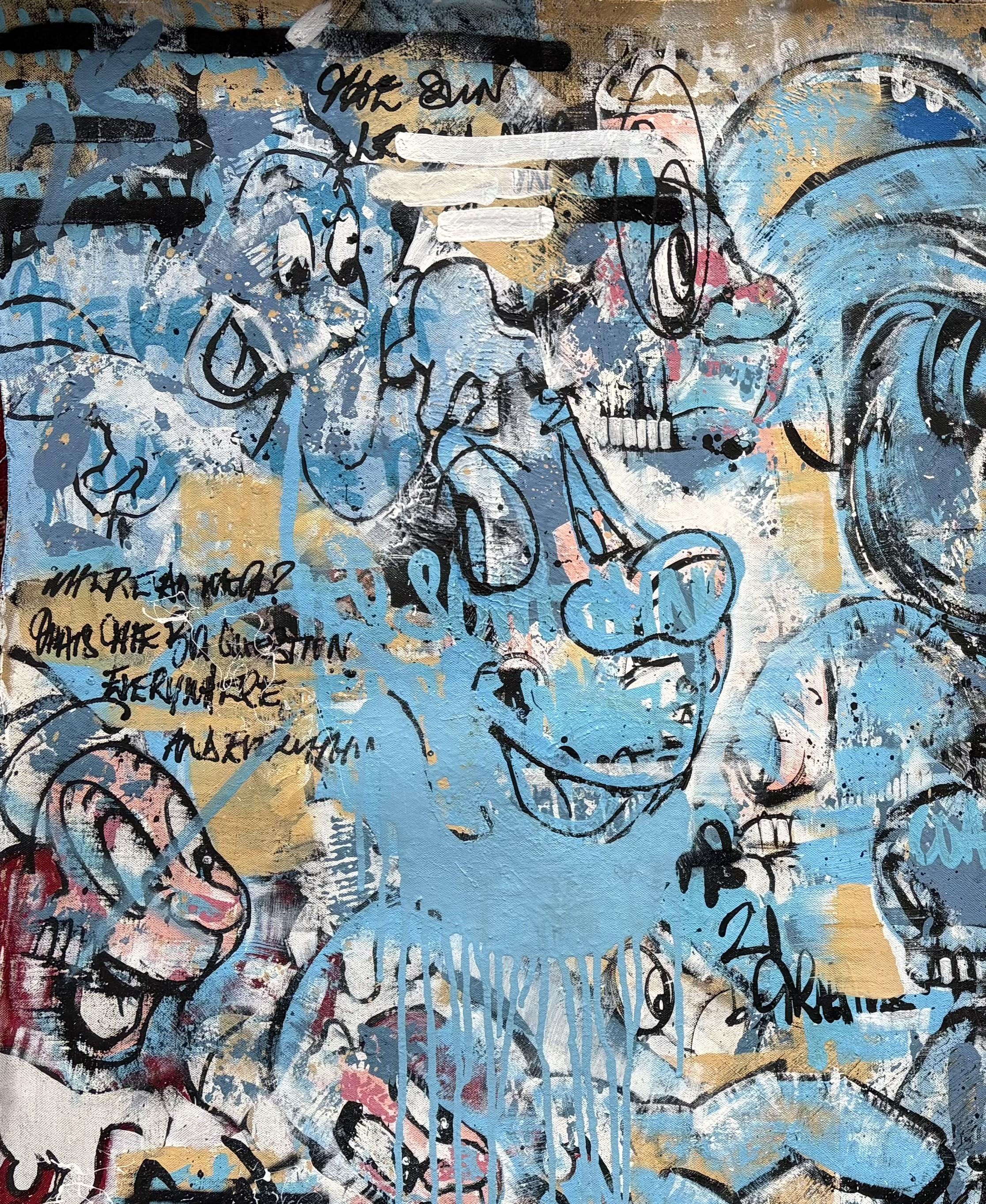 21 Grammes - Abstrait Painting par Joseph Gilgun