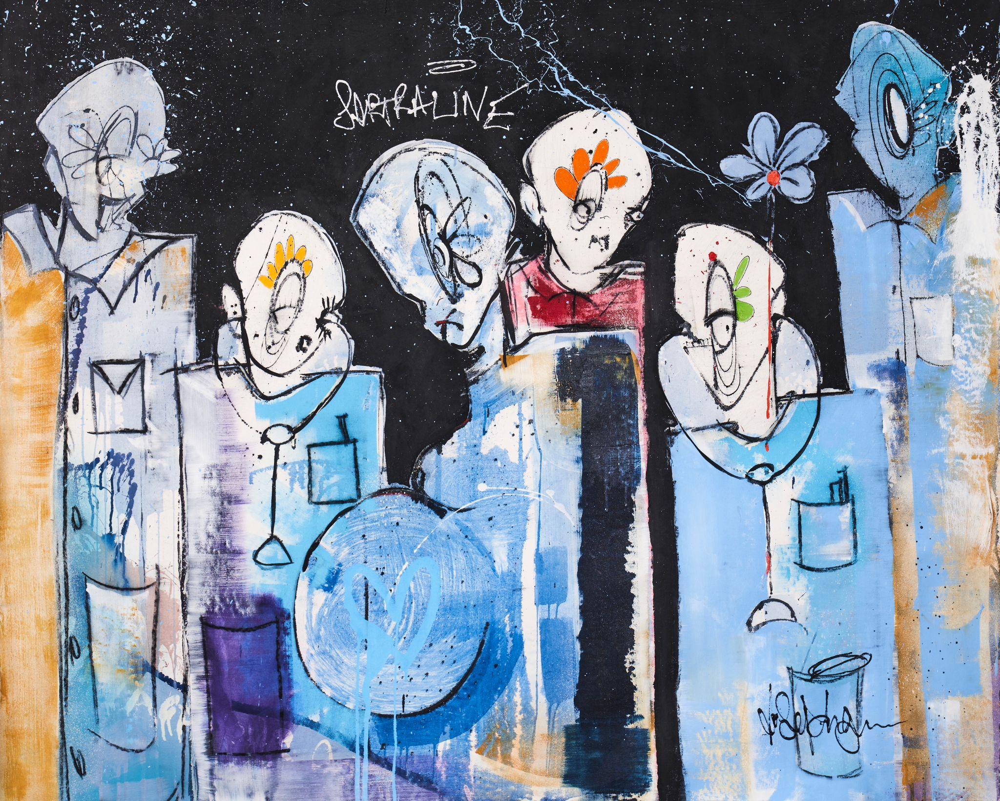 Figurative Painting di Joseph Gilgun - Nutrire