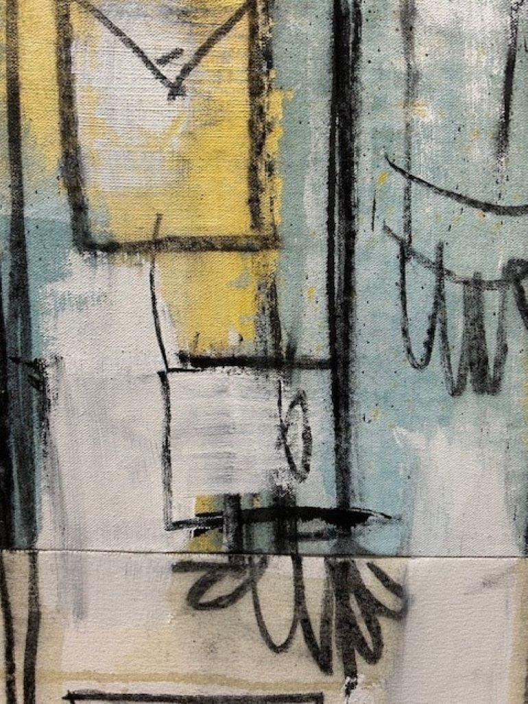 Opera d'arte originale, acrilico su tela patchwork.

Con un mix di influenze street, astratte e fine art, la maggior parte delle opere di Joe è realizzata con una miscela di acrilici, vernice spray e carboncino. Tuttavia, non si limita a usare