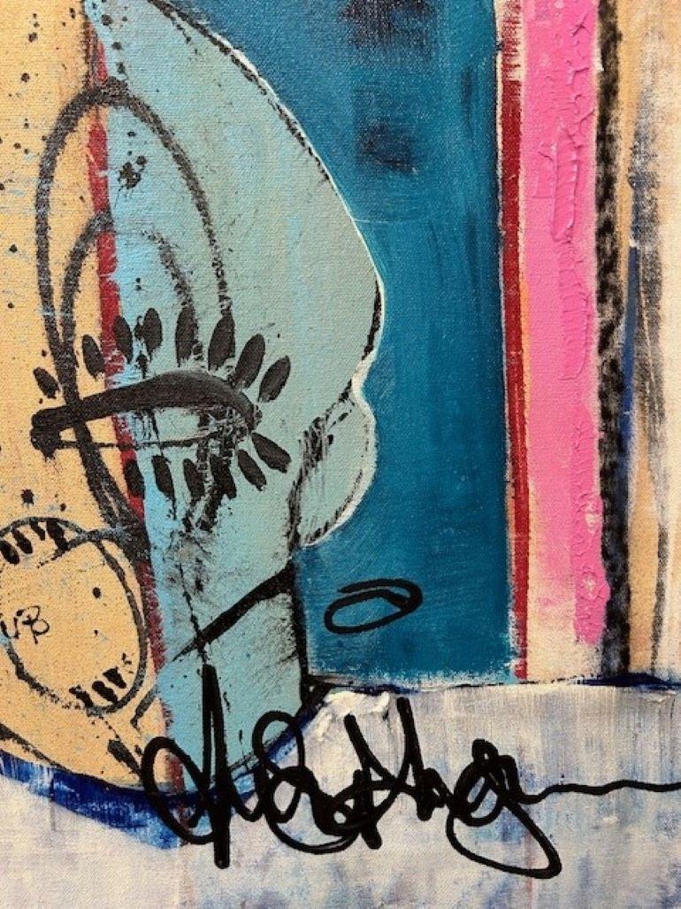 Banca Posh - Figurative Painting Marrone di Joseph Gilgun