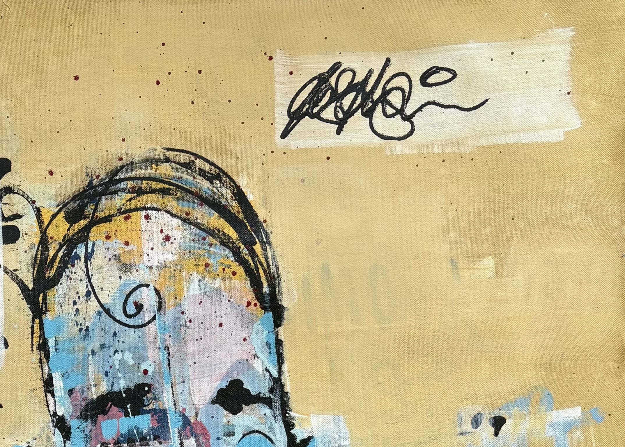 Razzle - Painting Astratto di Joseph Gilgun