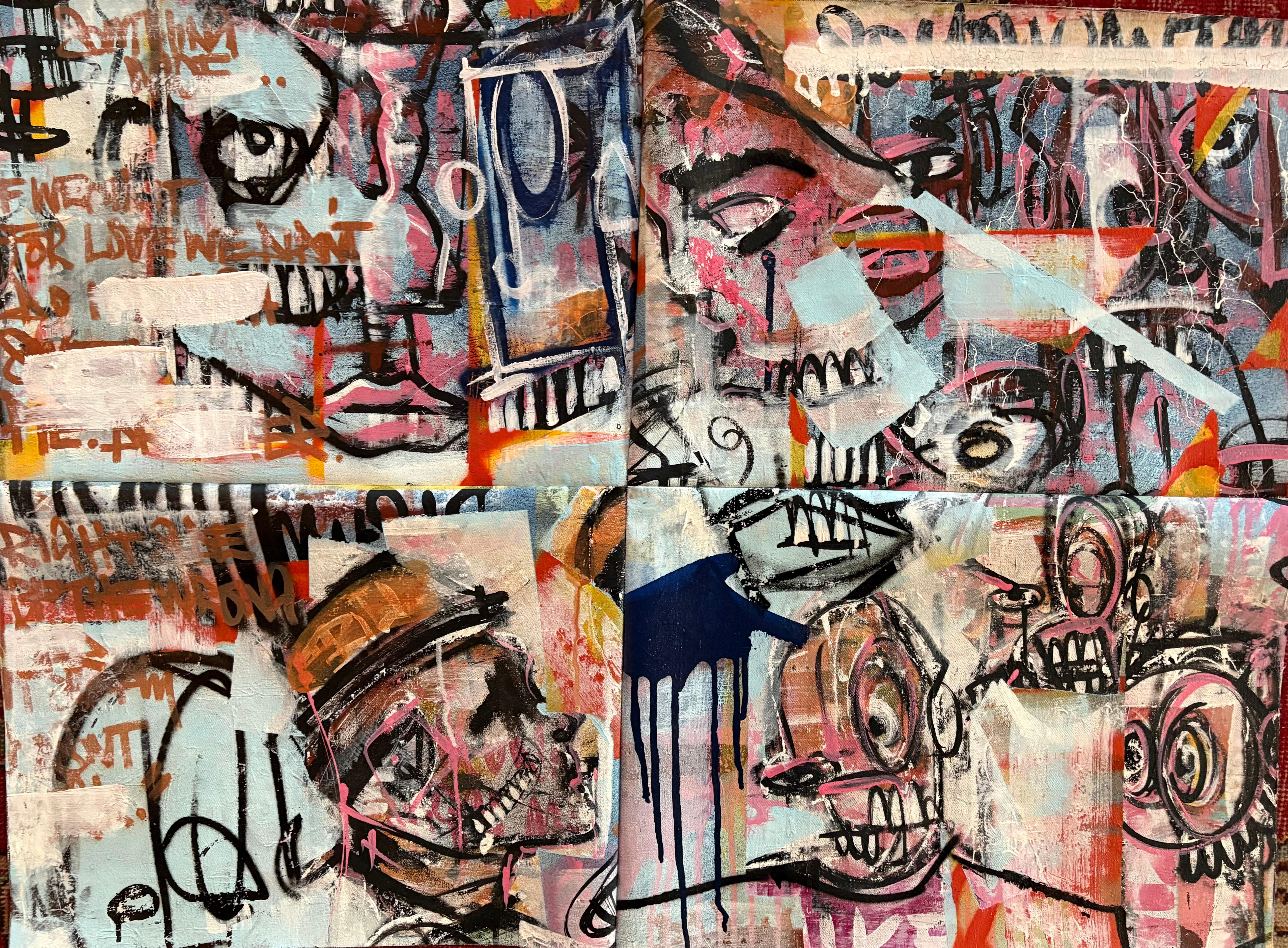 Joseph Gilgun Abstract Painting - Shepard Fairey