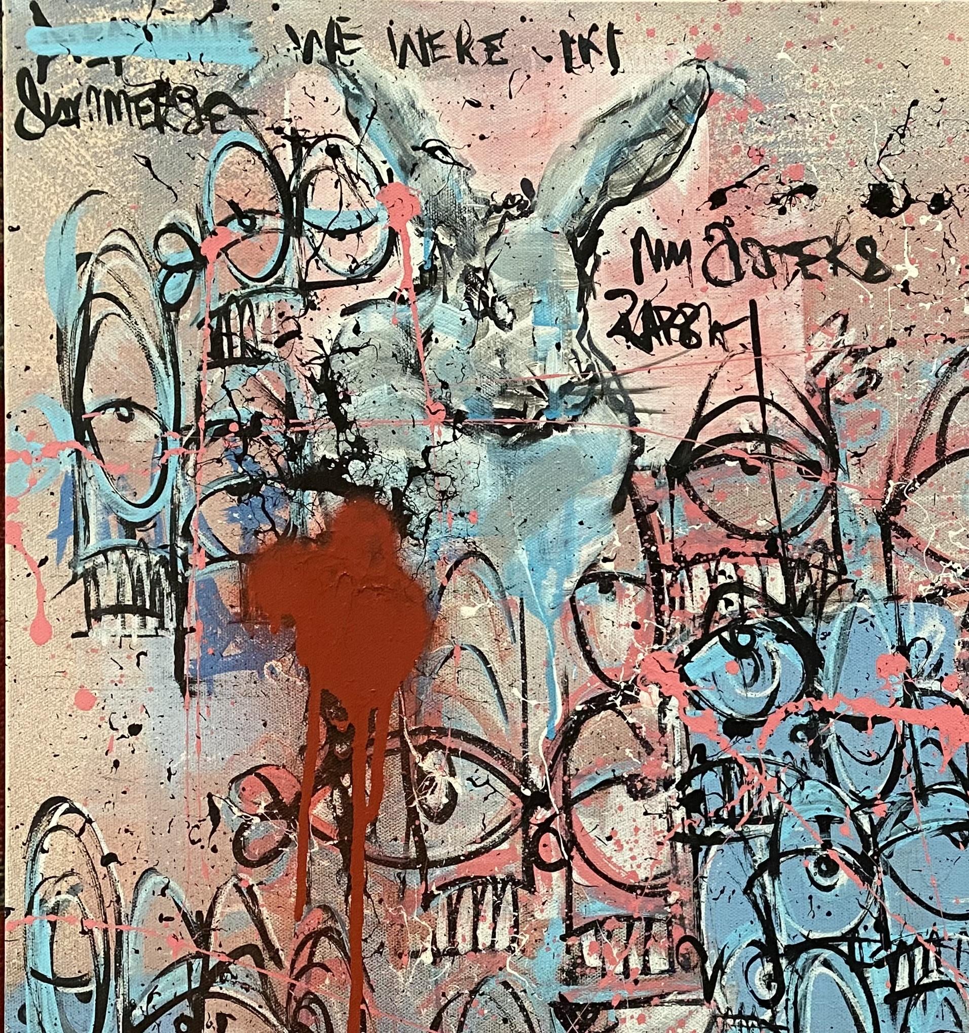 Sisters Rabbit - Painting by Joseph Gilgun