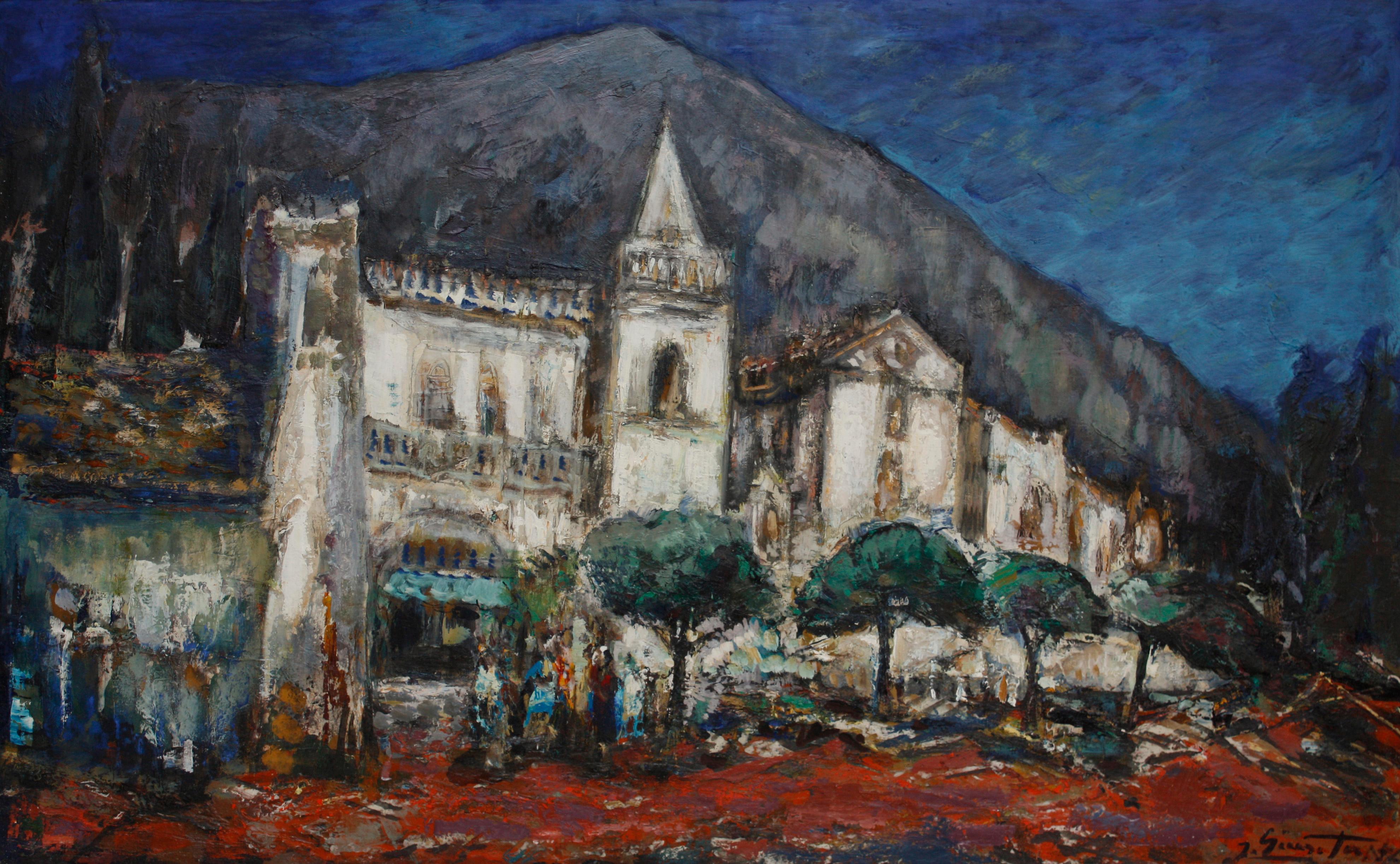 Joseph Giunta Landscape Painting - Taorminica Sicilia, Italy