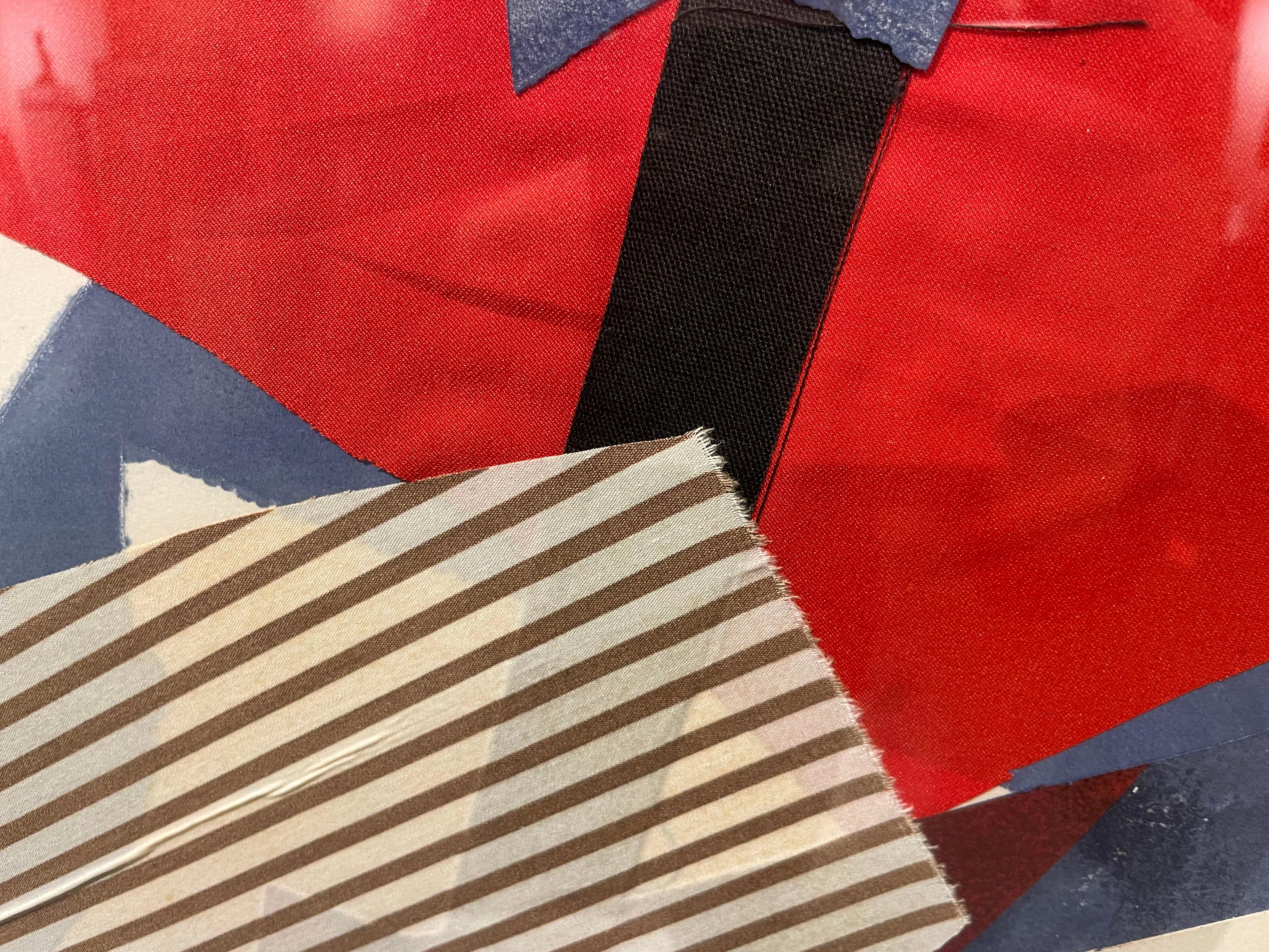 Lanzorate, grand collage abstrait, Artistics New York en vente 7
