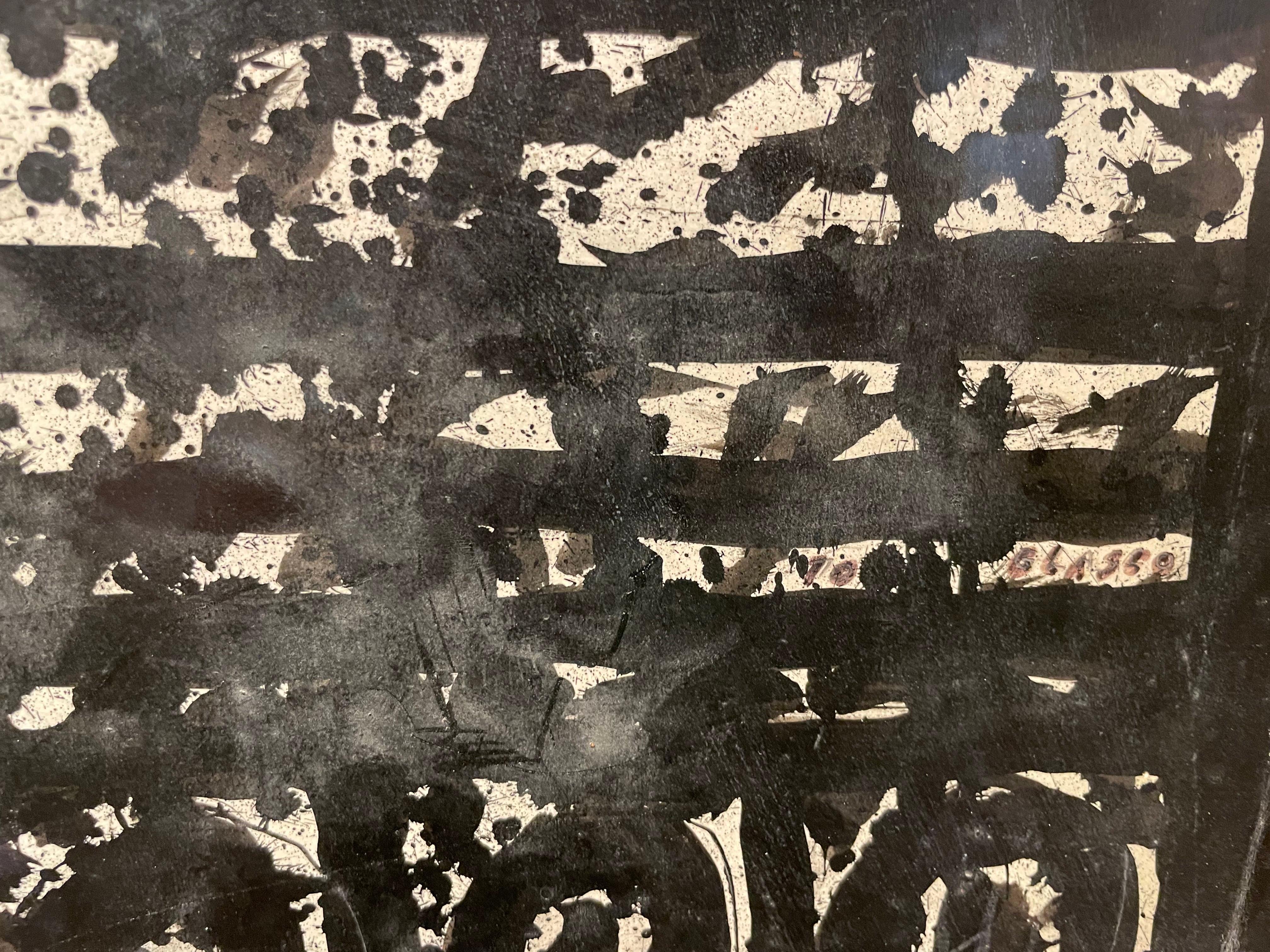 Großes abstraktes expressionistisches Gemälde eines Kopfes, New Yorker Künstler des 20. im Angebot 5