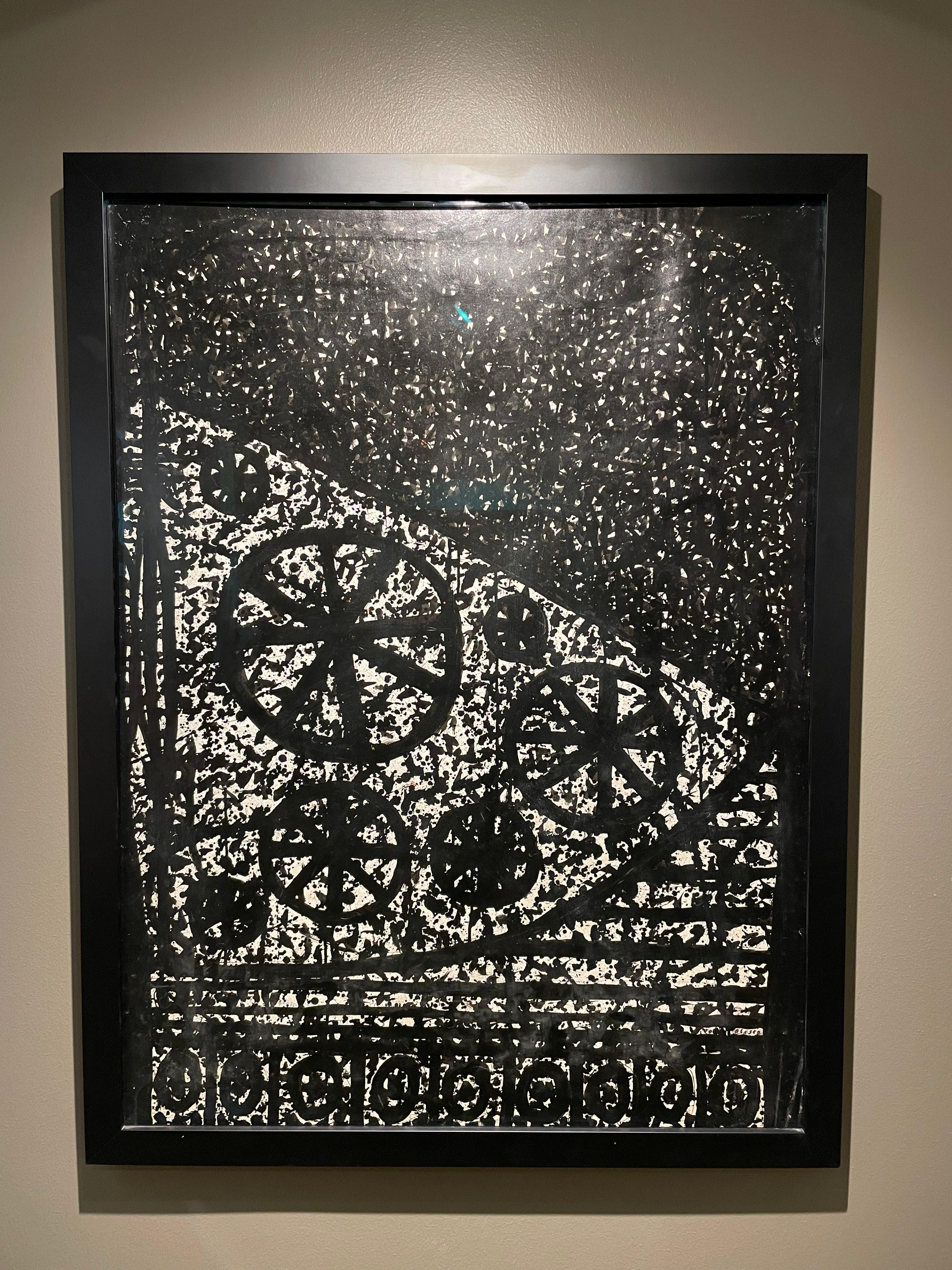 Großes abstraktes expressionistisches Gemälde eines Kopfes, New Yorker Künstler des 20. (Abstrakter Expressionismus), Art, von Joseph Glasco