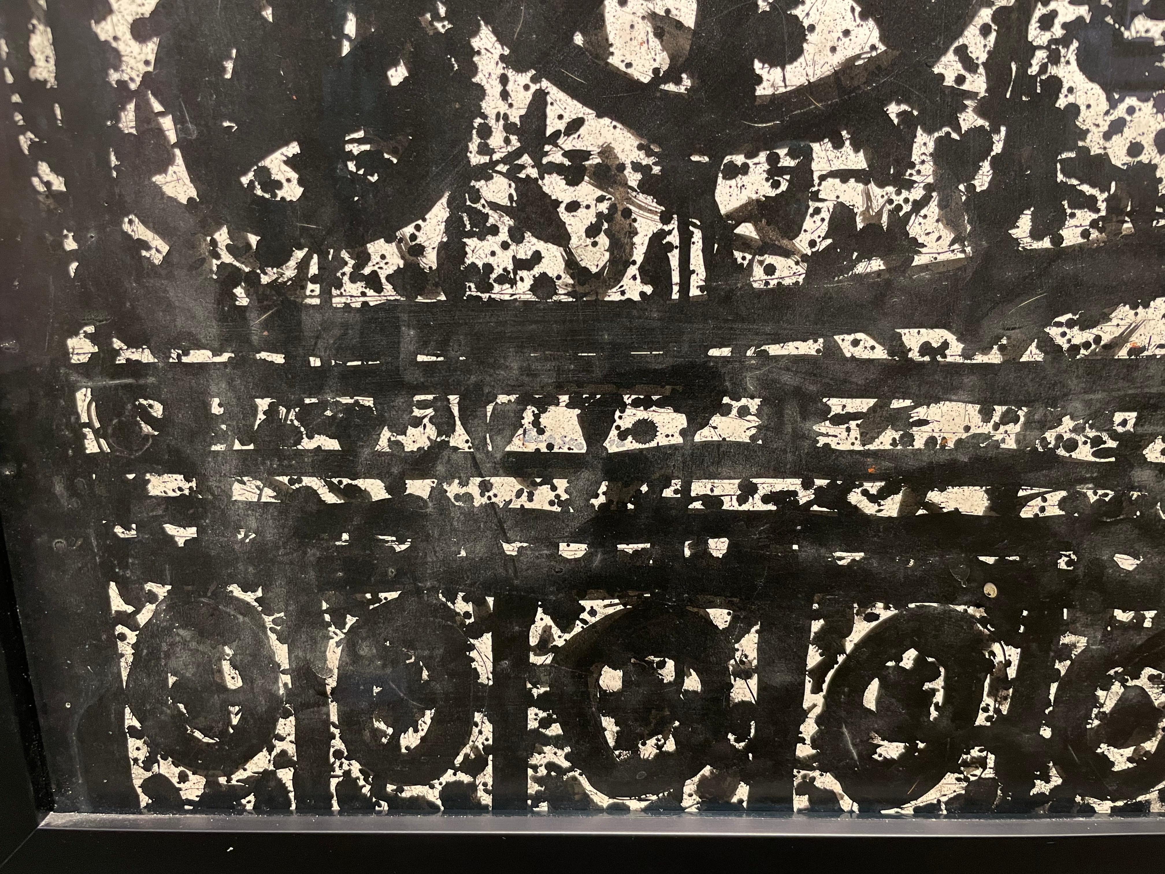 Großes abstraktes expressionistisches Gemälde eines Kopfes, New Yorker Künstler des 20. im Angebot 1